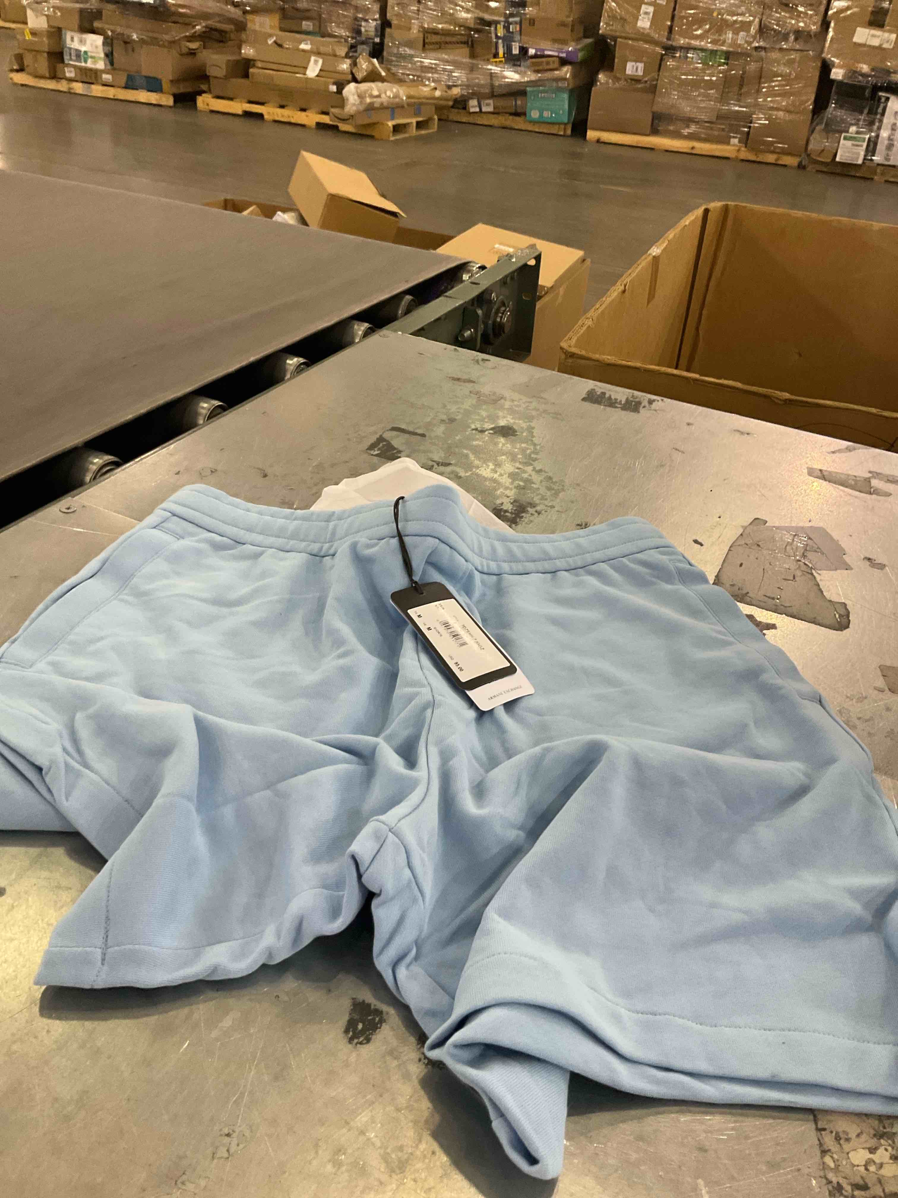 Armani Exchange Men's Icon Project Embroidered Logo Shorts size M