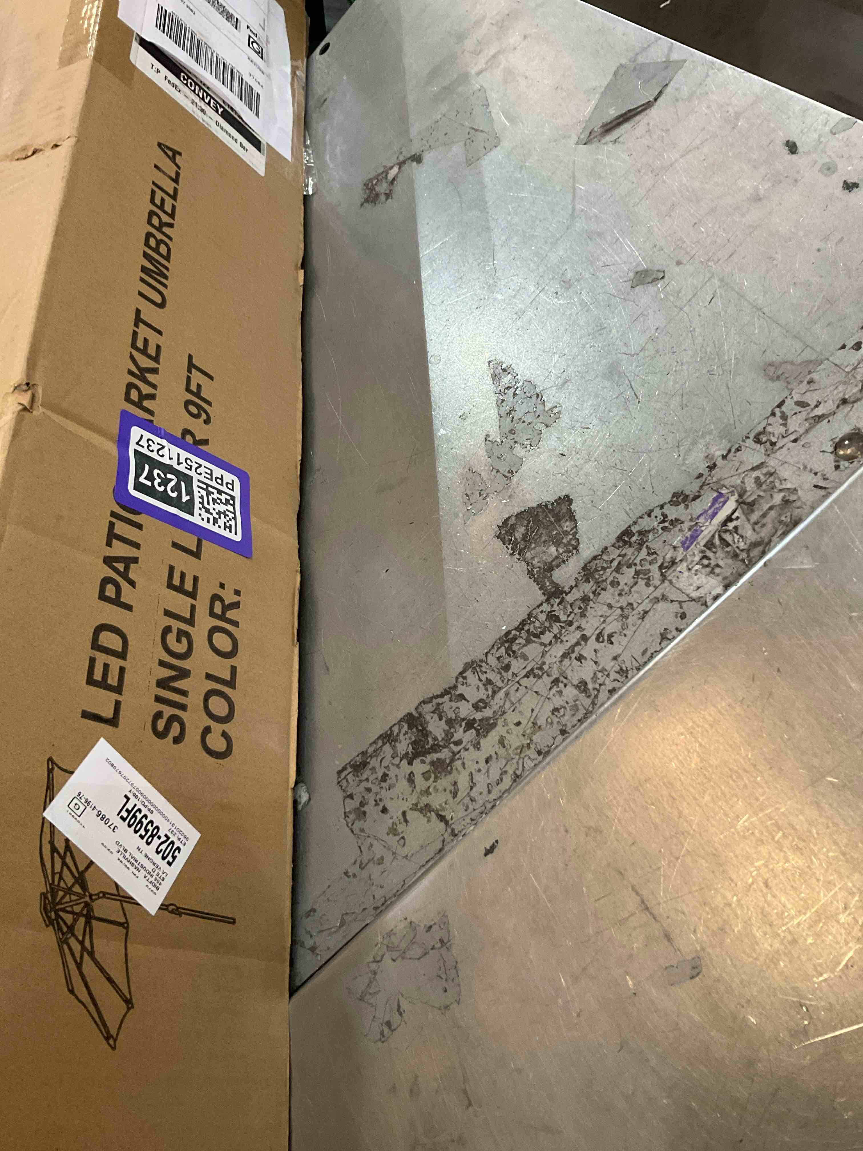 LED patio umbrella