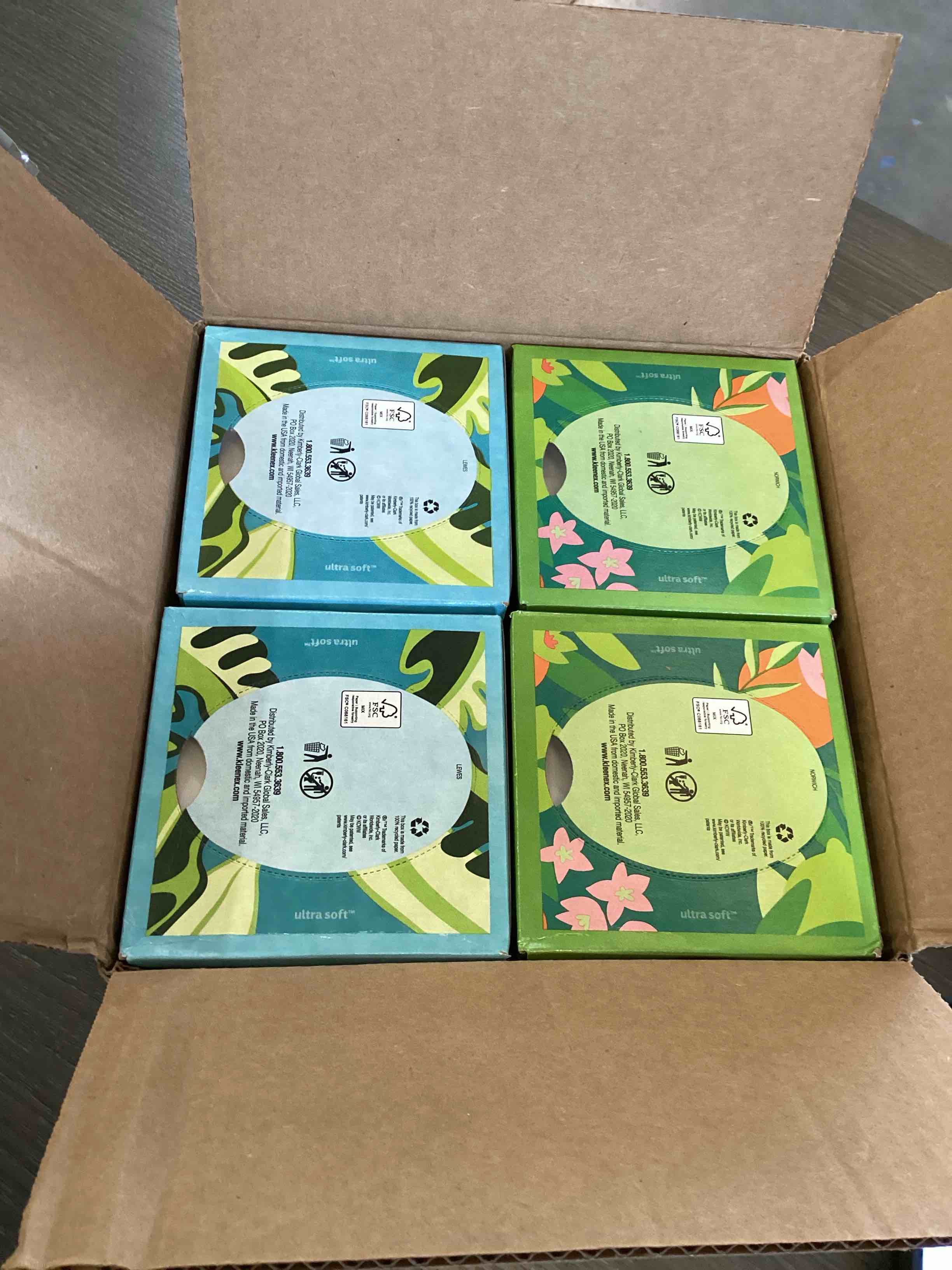 Condition photo showing Good Condition for Kleenex Ultra Soft Facial Tissues, 8 Cube Boxes, 80 Tissues per Box, 3-Ply, Packaging May Vary White 80 Tissues (Pack of 8)