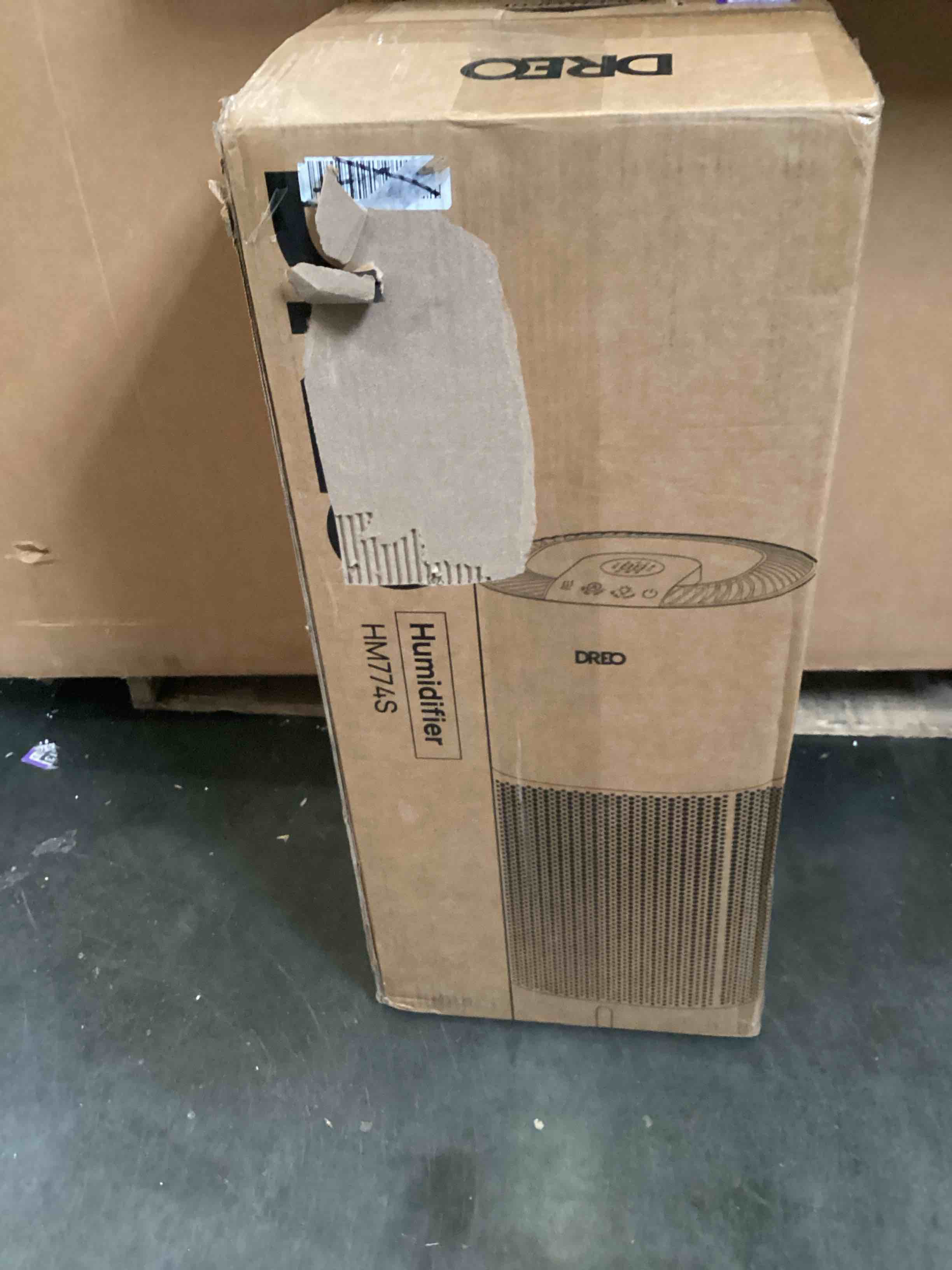 Condition photo showing As Is for DREO Smart Evaporative Humidifier Large Room up to 1000ft², 800ml/h High Output Air Humidifiers for Bedroom, 10L, 50H Long Runtime with Precise Humidification for Plants, Home, Office, White, HHM774S
