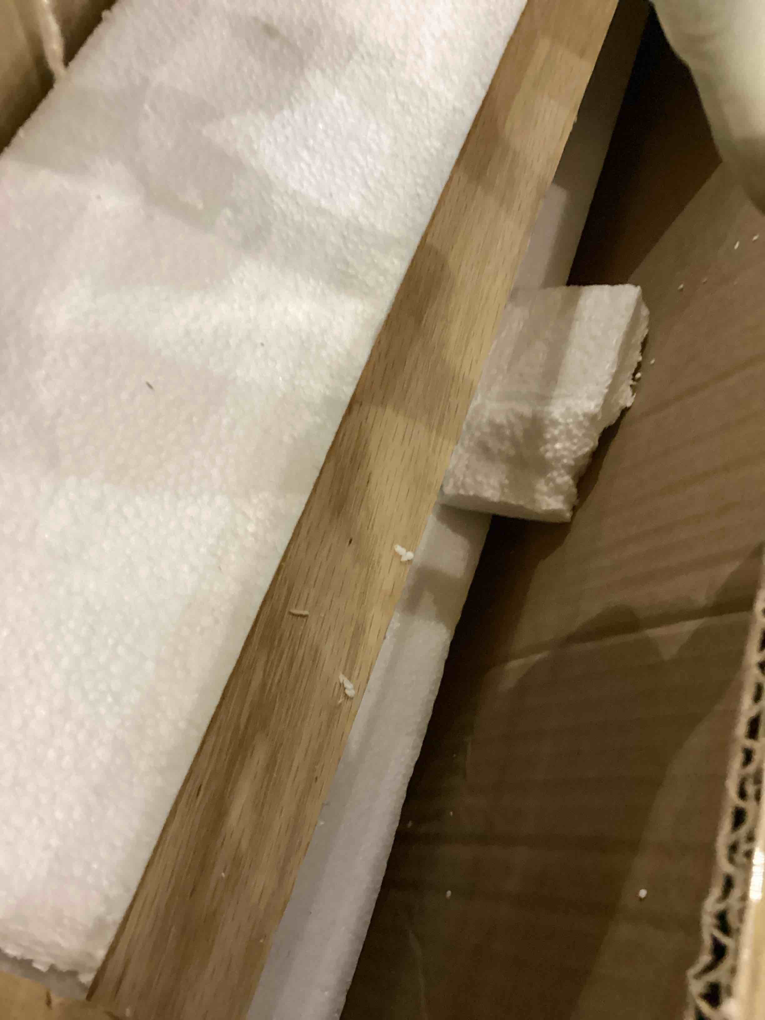 3 1/2 x 48 Inch Square Newel Post Red Oak Solid Wood Box Newel Wood Porch Columns Staircase Post, Plain Style for Remodeling Stair Railing Banister Indoor Interior