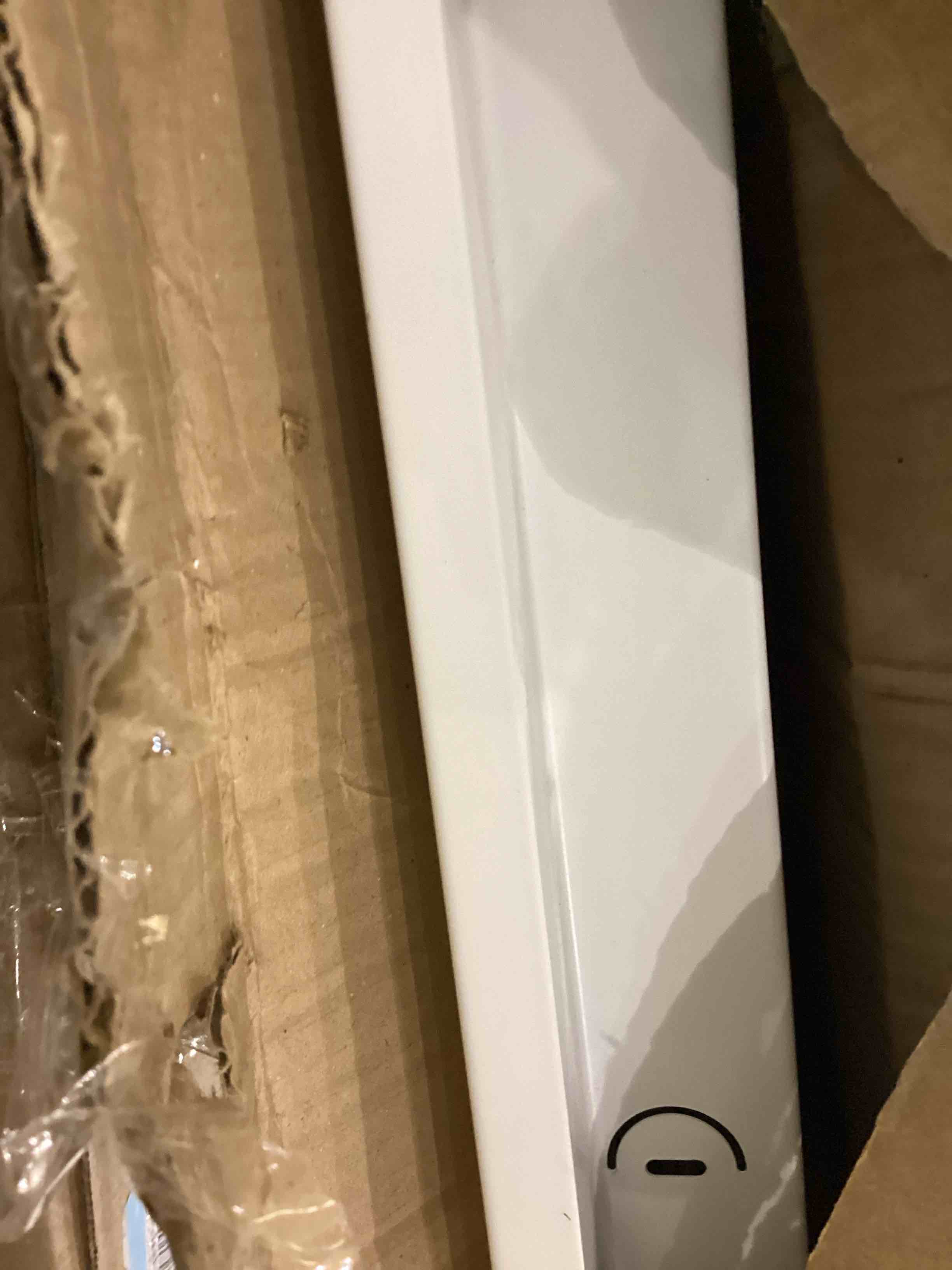 EZ-FLO 16 x 25 Inch (Duct Opening) Return Air Vent Cover for Wall or Ceiling, Solid Steel Return Air Filter Grille, HVAC Vent Cover, White, 61671