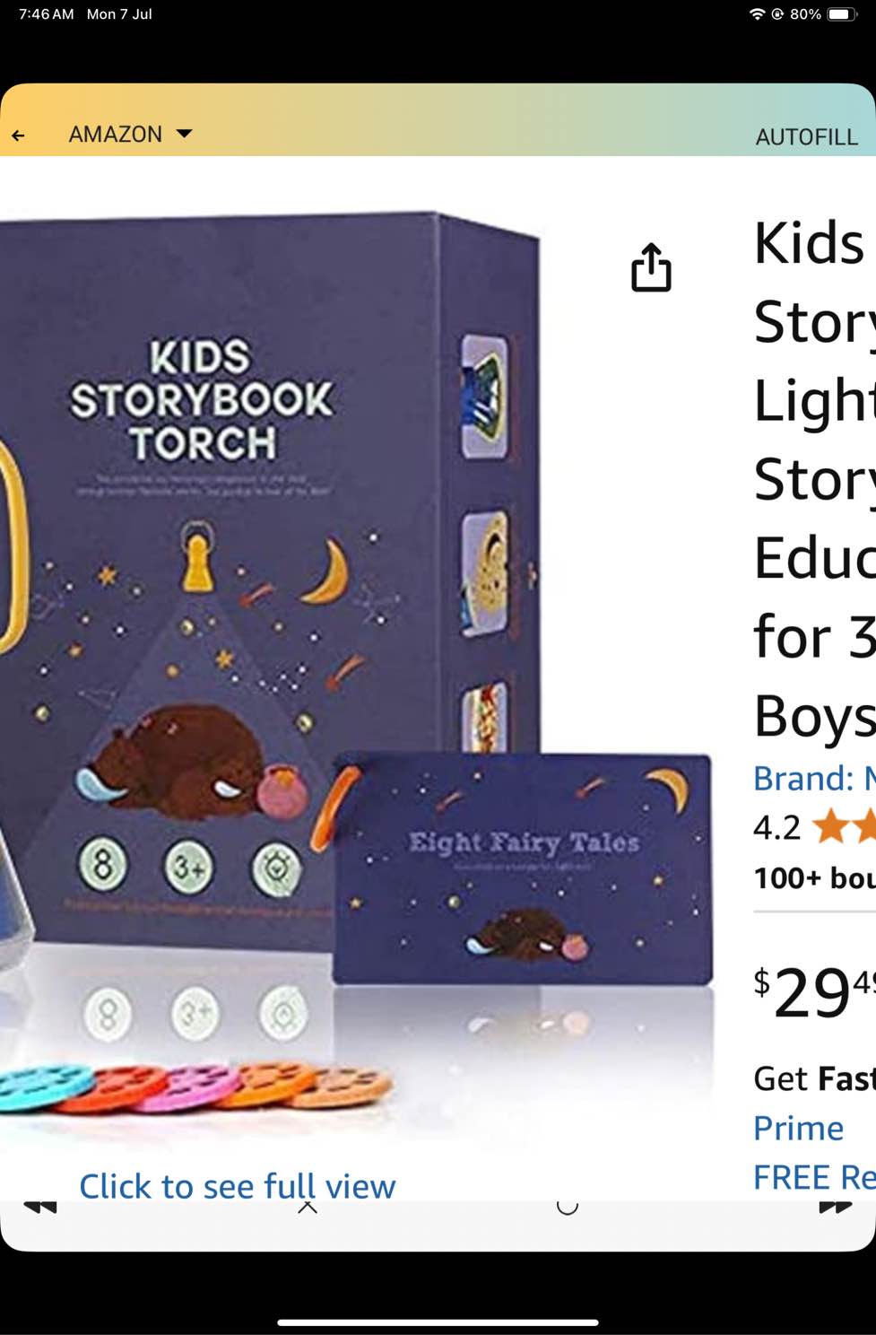 kids multifunctional story projector, night lights projector storybook toy, educational toys gifts for 3-12 year old boys/girls