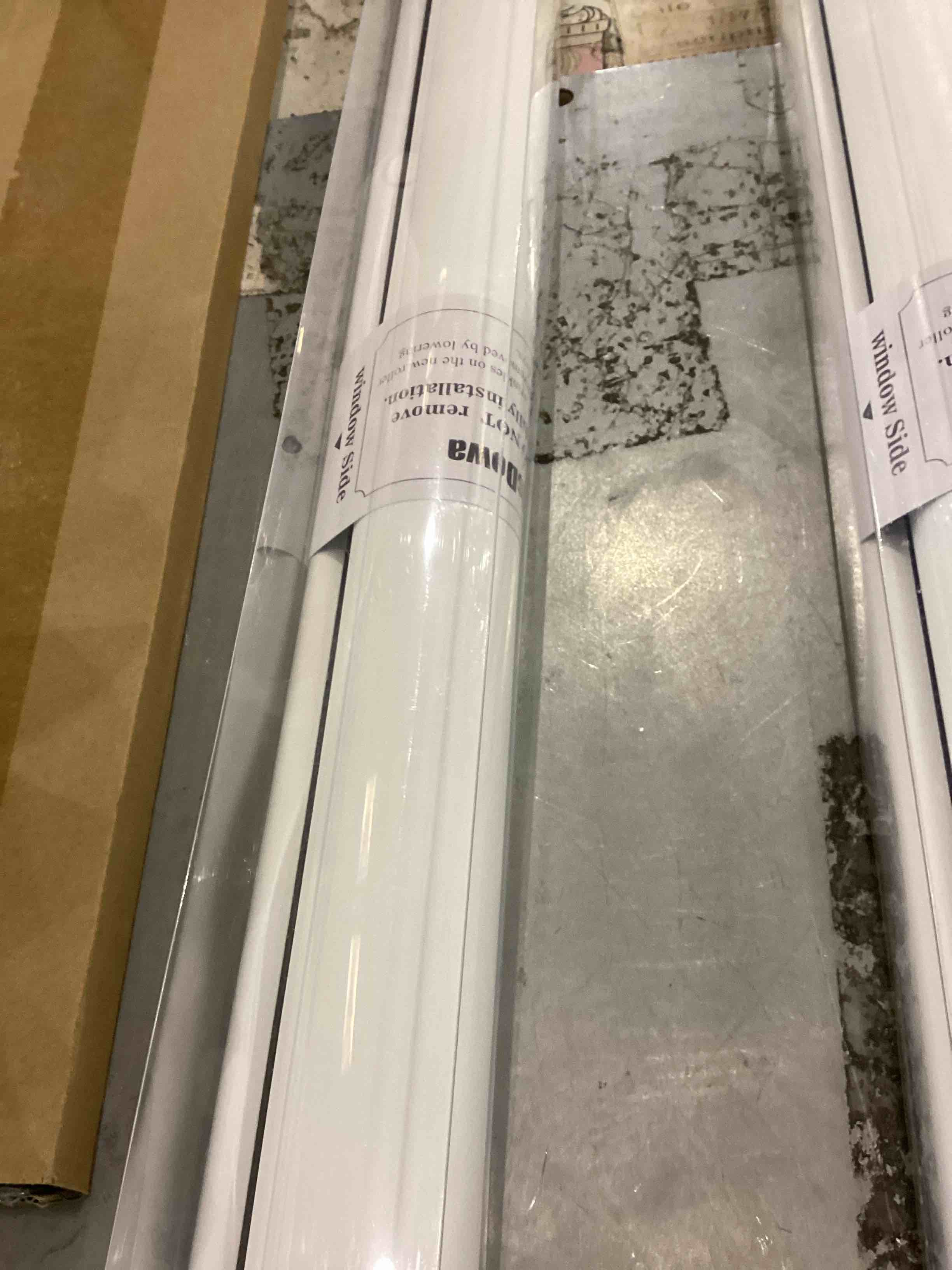 ChrisDowa 100% Blackout Roller Shade, Window Blind with Thermal Insulated, UV Protection Fabric. Total Blackout Roller Blind for Office and Home. Easy to Install. White,33" W x 72" H