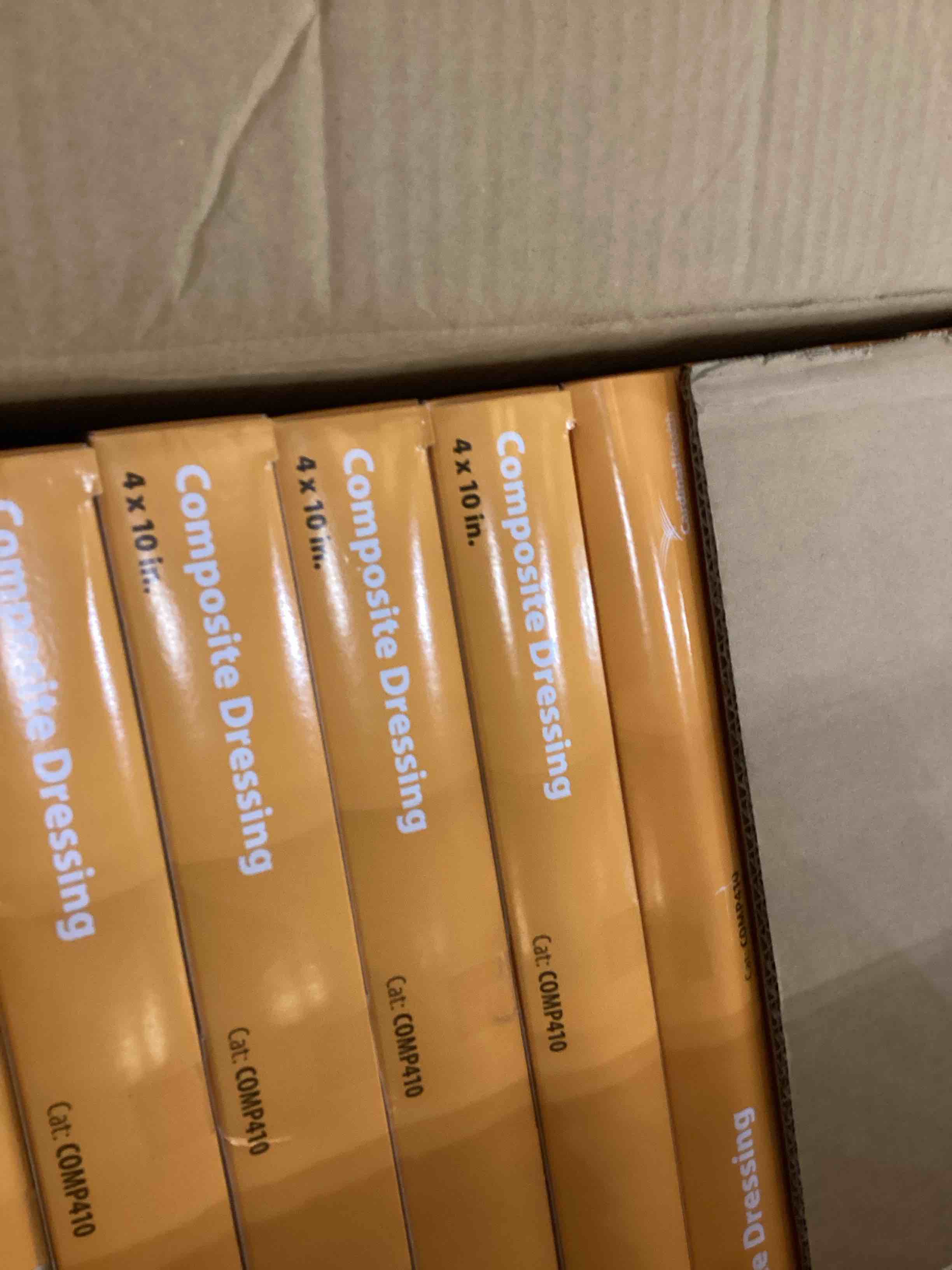 Cardinal Health™ Absorbent Composite Dressing, 4 x 10IN, Case of 20 Boxes, Each Box Contains 10 Dressings