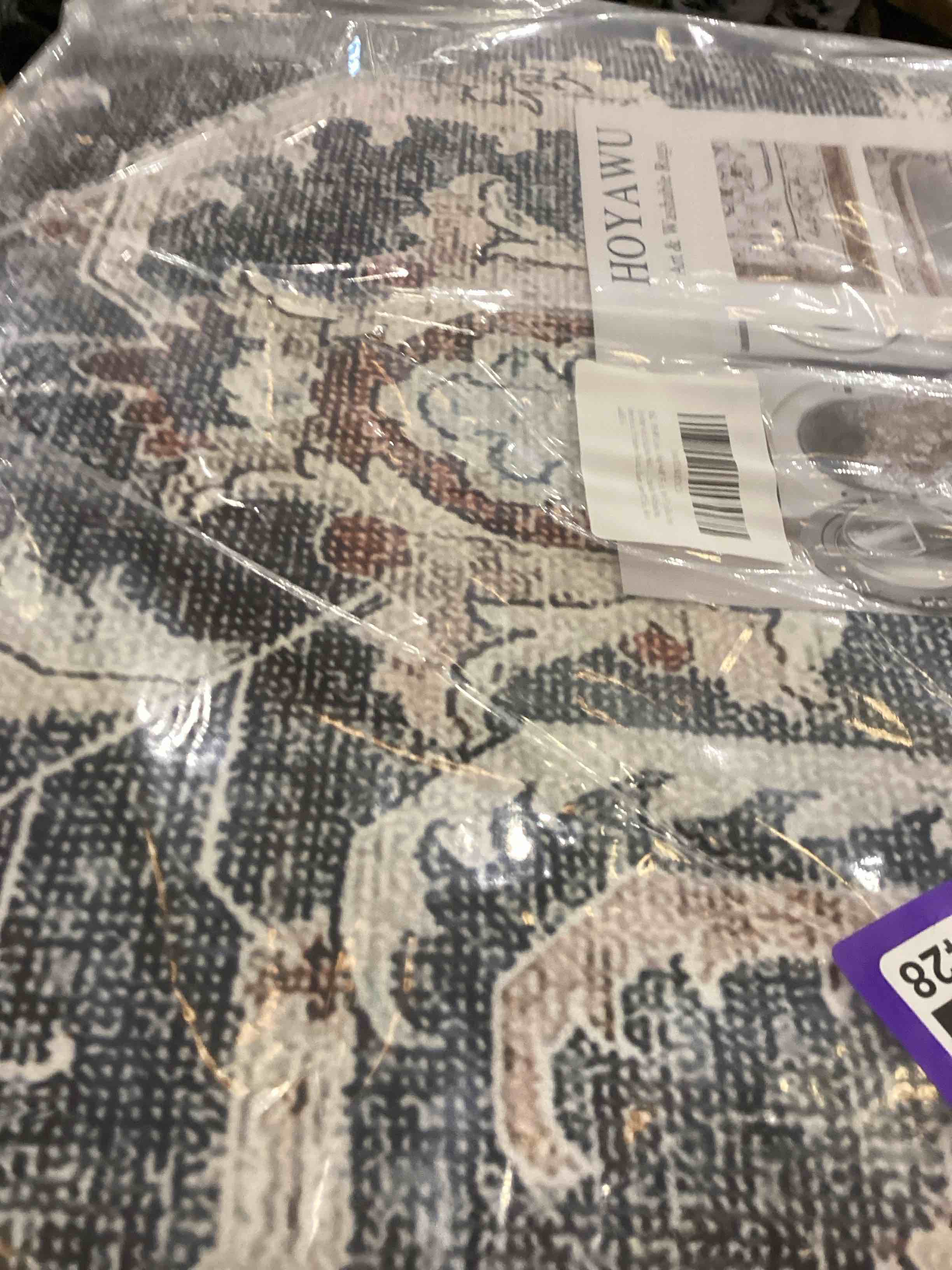 Rugs for Living Room, Low Pile Soft 8x10 Area Rugs, Non Slip Washable Rug, Non Shedding Thin Rugs for Bedroom, Kitchen, Dining Room, Office 8' x 10' (Rectangular) A04-grey