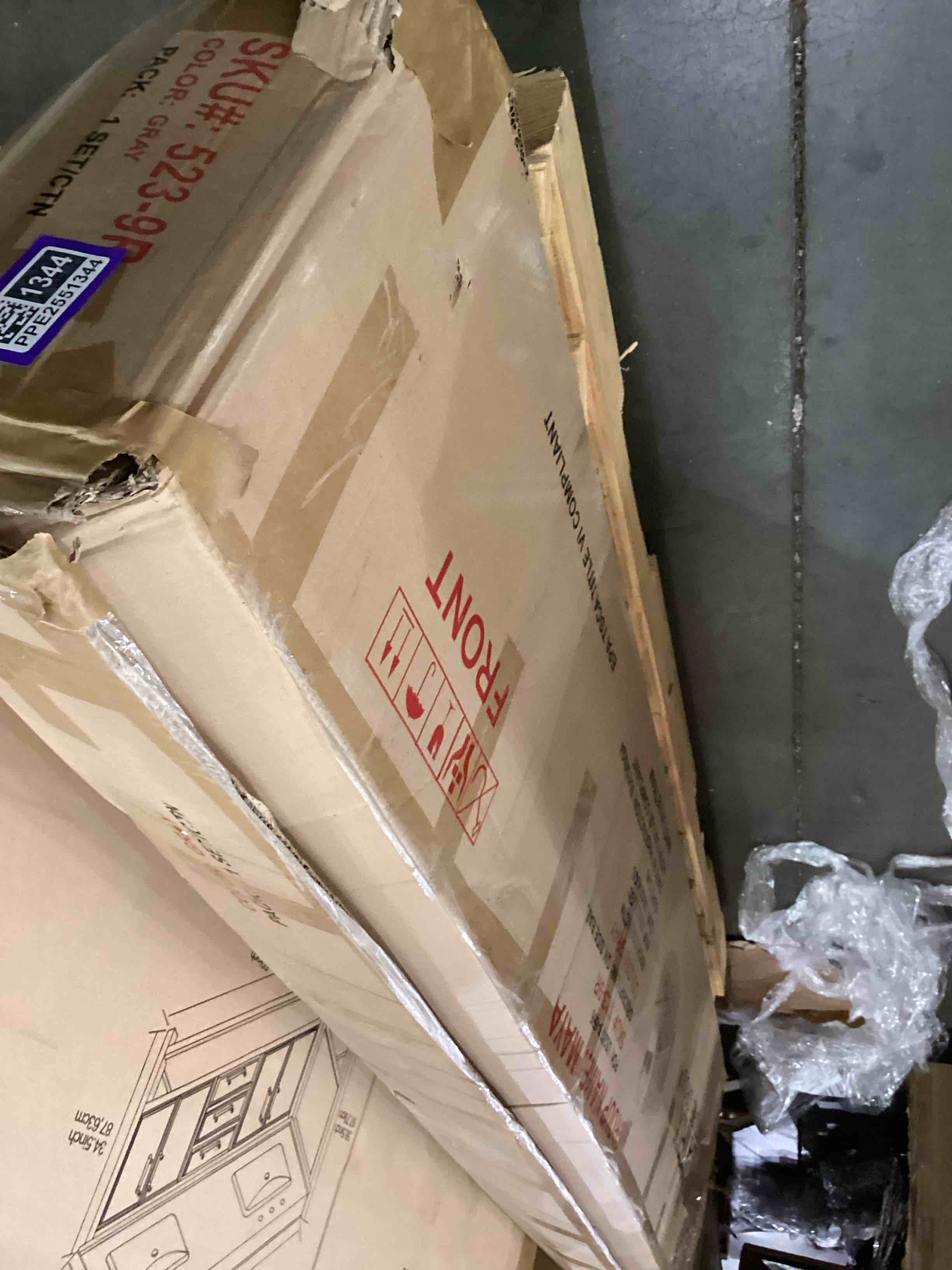 Q/King bed frame side rails