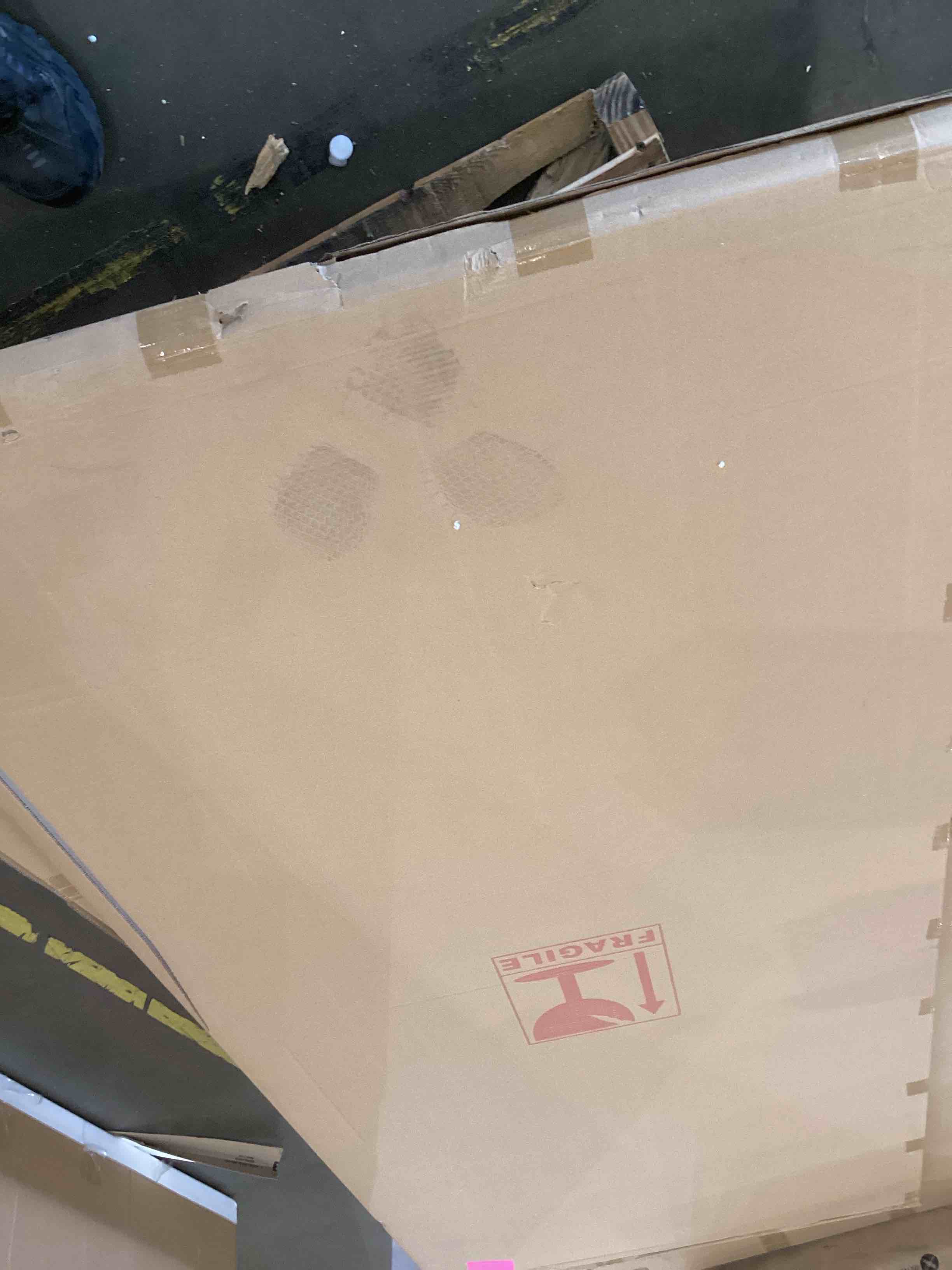 glass panel with metal frame