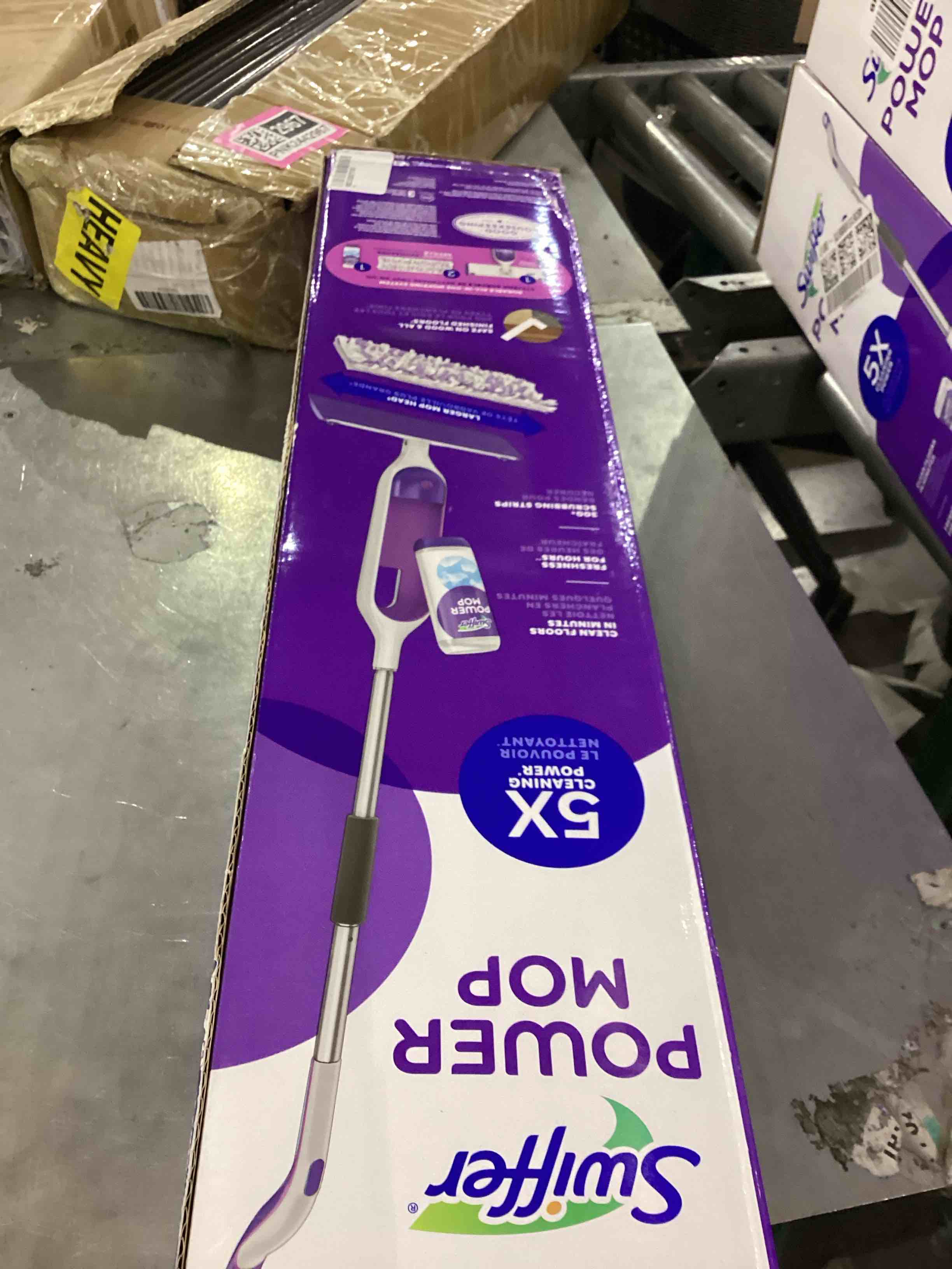 Swiffer PowerMop Multi-Surface Mop Kit for Floor Cleaning, Fresh Scent, Mopping Kit Includes PowerMo