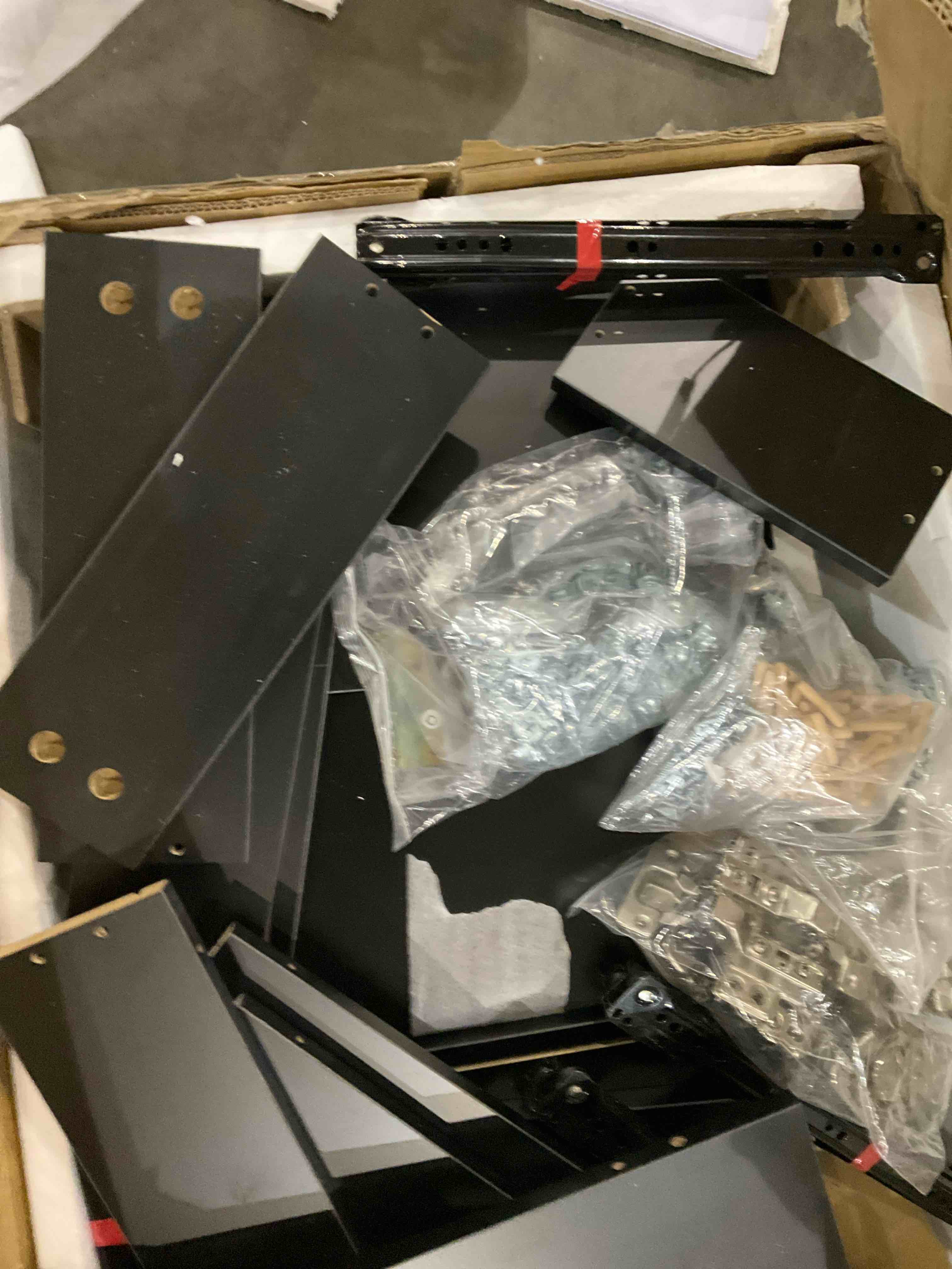 Condition photo showing Good Condition for Dejohn Kitchen Island with Solid + Manufactured Wood Top