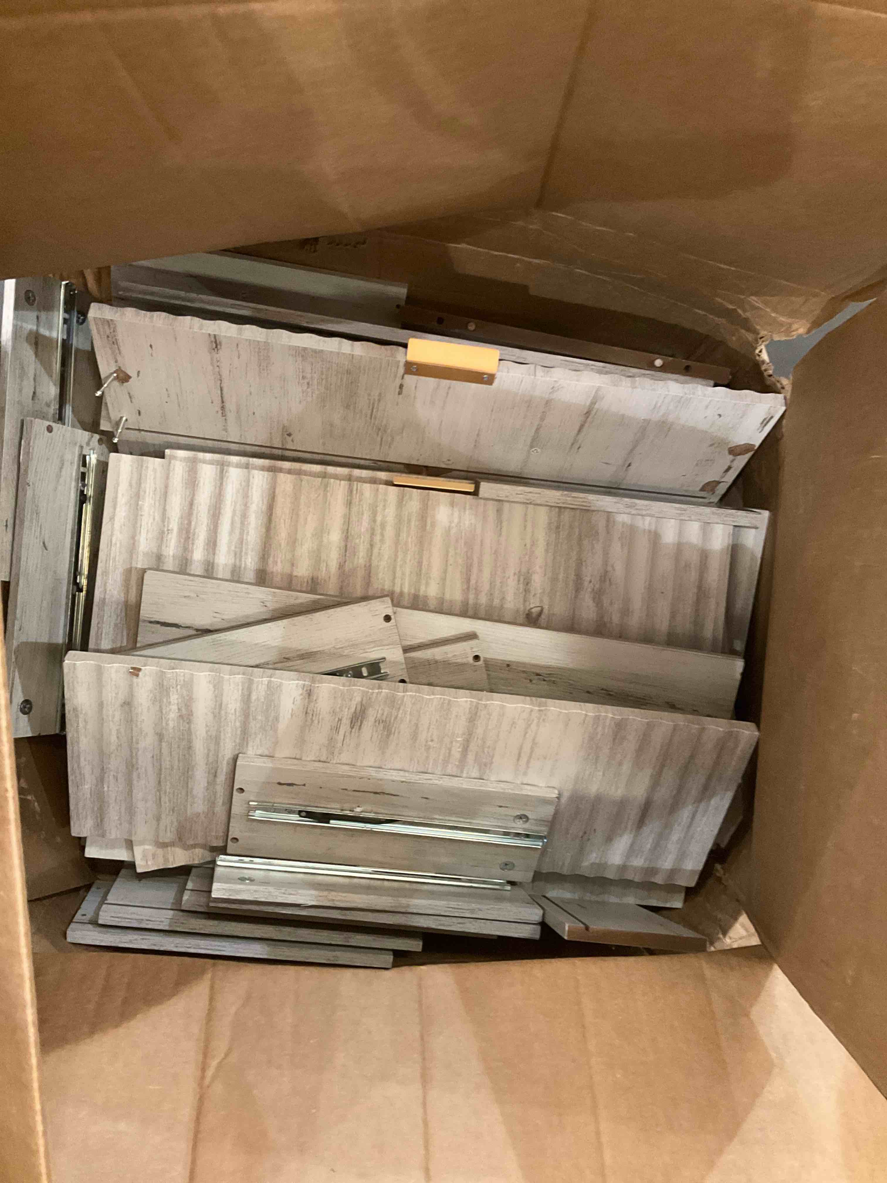 Elegant Fluted 6 Drawer Dresser, Wood Dressers with Round Edge Design, Small Shallow Dresser Chest, Mid Century Chests of Drawers for Bedroom, Cloest, Living Room, Hallway