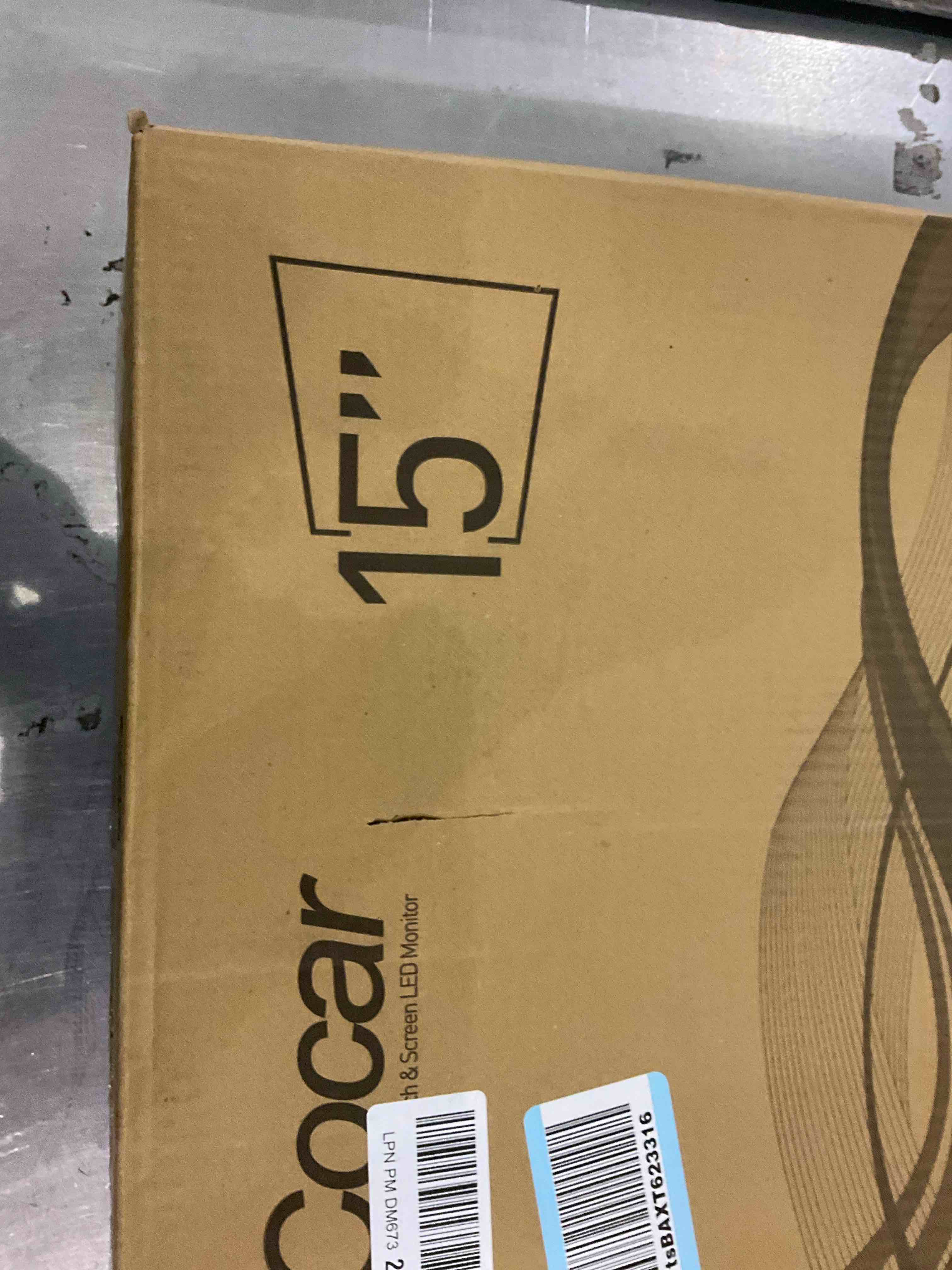 Cocar 15-inch Touchscreen Monitor, LCD 1024x768 Resolution with VGA Input for PC, Office, Retail, Restaurant, Bar, Warehouse & POS Systems 15inch