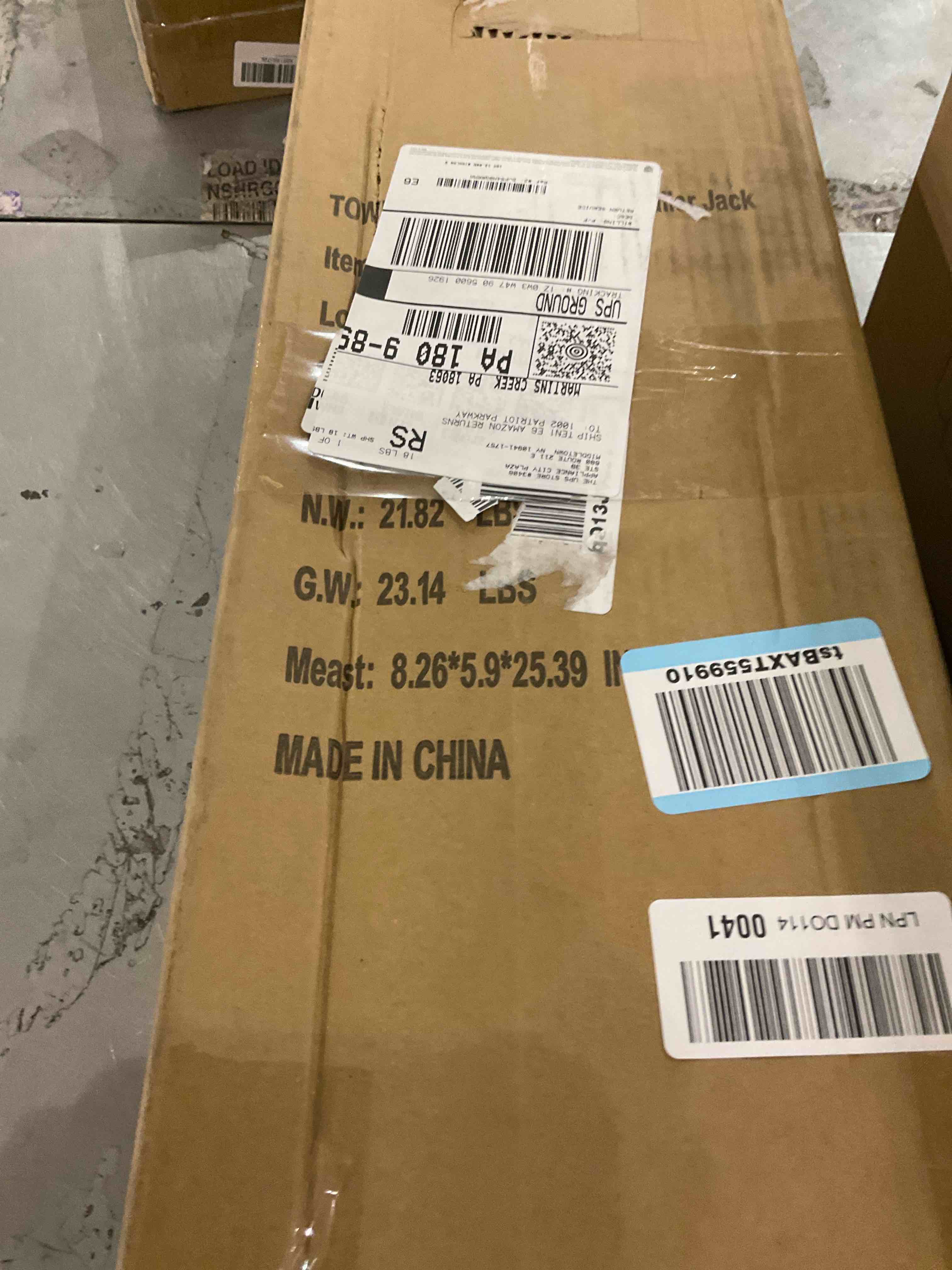 TOWKING 8" Spoke Wheel Trailer Jack, 10" Vertical Movement, 1500 lbs, for RV, Boat, Trailer and More, Black