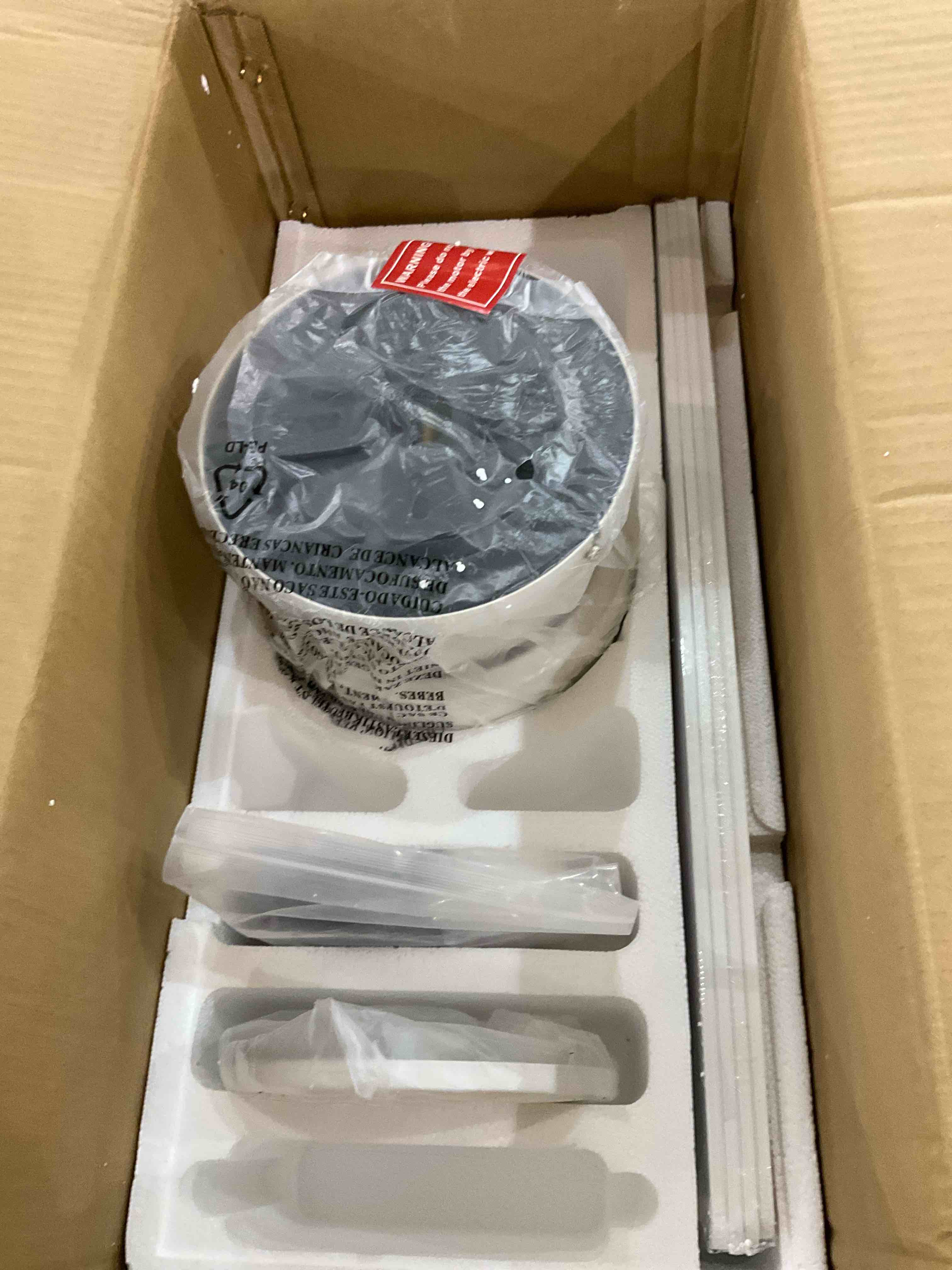 WINGBO 44" Flush Mount DC Ceiling Fan Without Lights, 4 Reversible Blades in White/Oak Finish, Ultra Quiet 6-Speed DC Motor, Hugger Low Profile Ceiling Fan No Lights for Bedroom, Indoor/Outdoor Use