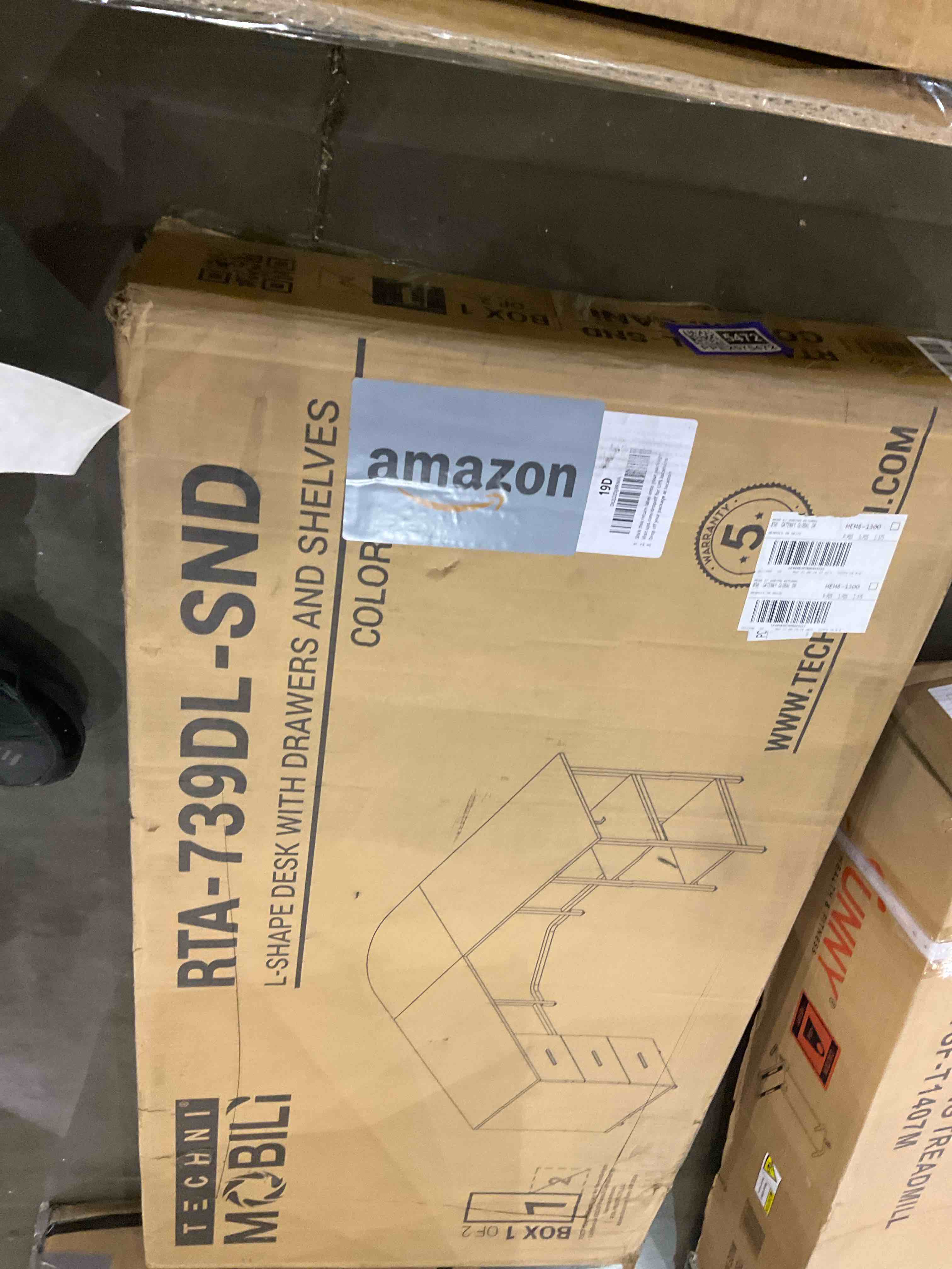 desk, box 1 of 2, incomplete