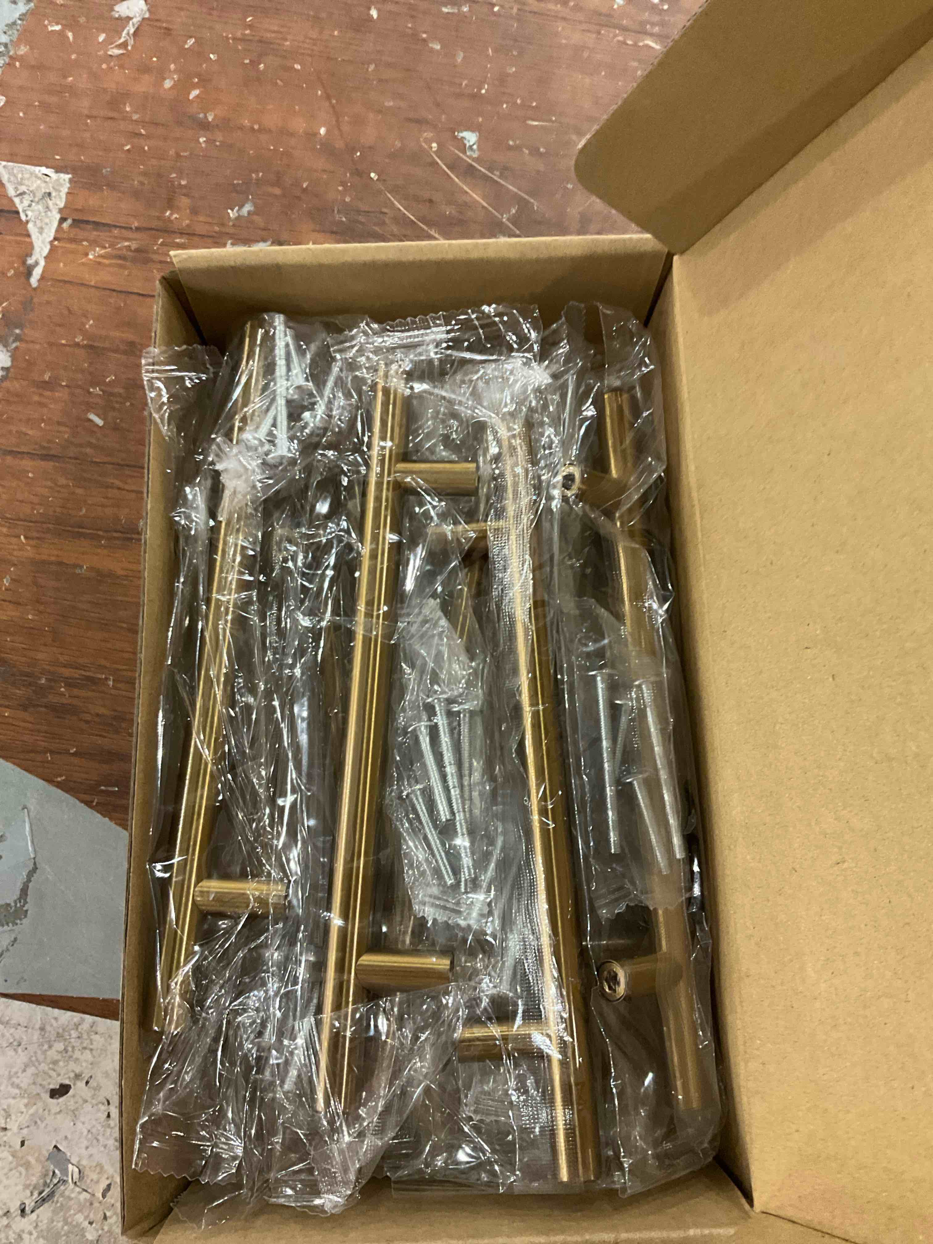 goldenwarm 10 Pack Champagne Bronze Cabinet Pulls Gold Cabinet Handles 5 inch(128mm) Champagne Drawer Pulls Brushed Bronze Drawer Handles Kitchen Bathroom Bedroom Dresser Furniture Hardware 5in Hole Centers Champagne Bronze 10