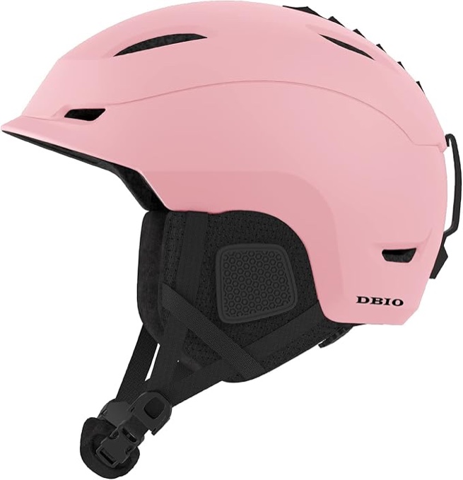 Retrospec Zephyr Ski & Snowboard Helmet for Adults - Adjustable with 9 Vents - Impact Resistant ABS Shell & EPS Foam - Matte Rose Small 52-55.5cm