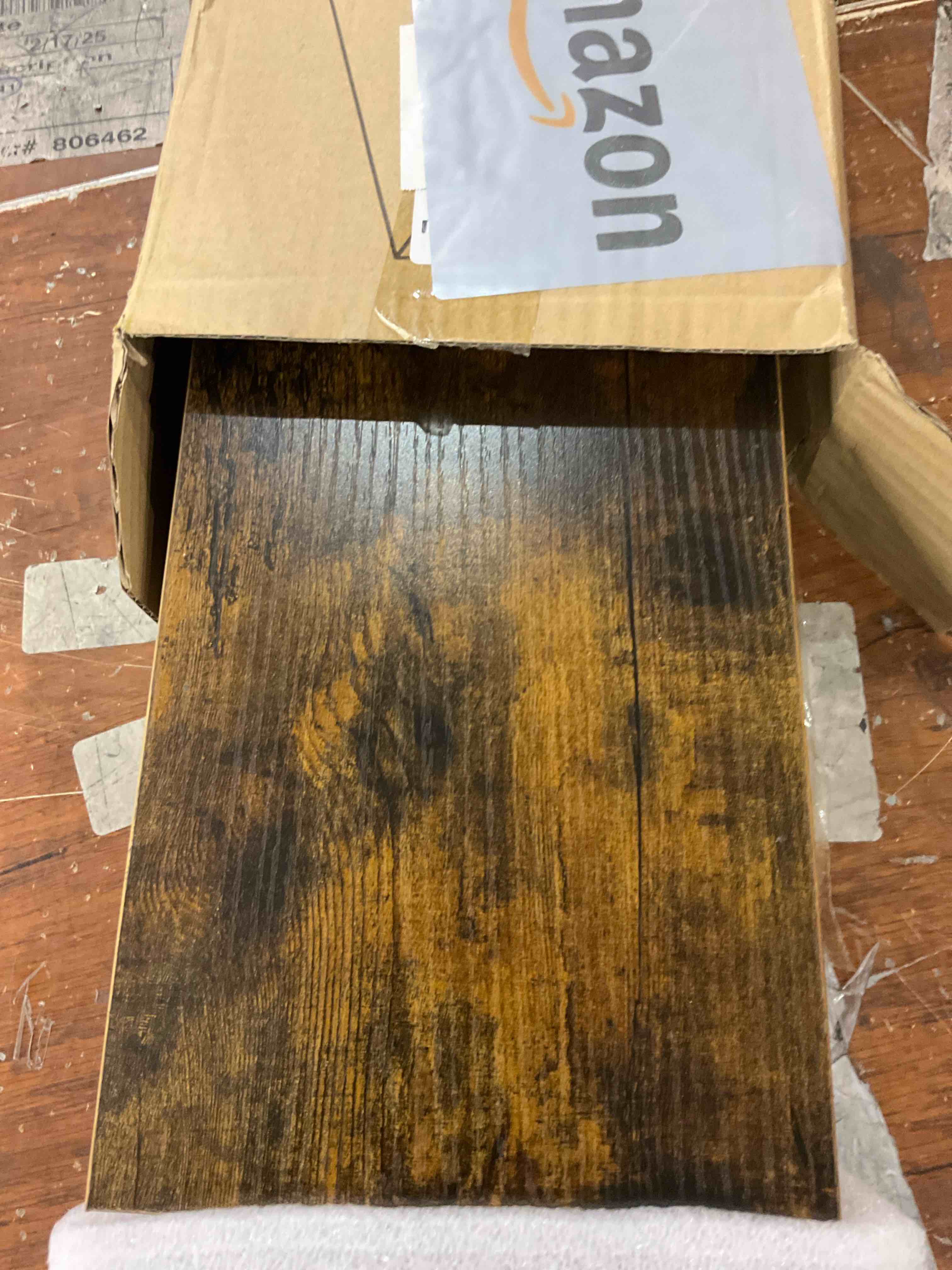 BAYKA Floating Shelves, 22.5" Wall Mounted Wood Shelves for Bathroom, Bedroom, Living Room, Kitchen, Hanging Shelf for Books/Storage/Decor with 22lbs Capacity (Rustic Brown,Set of 2)