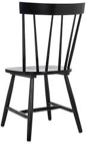 Mid Century Windsor Back Solid Wood Dining Chair, Farmhouse Slat Back Side Chair For Kitchen/Dining Room