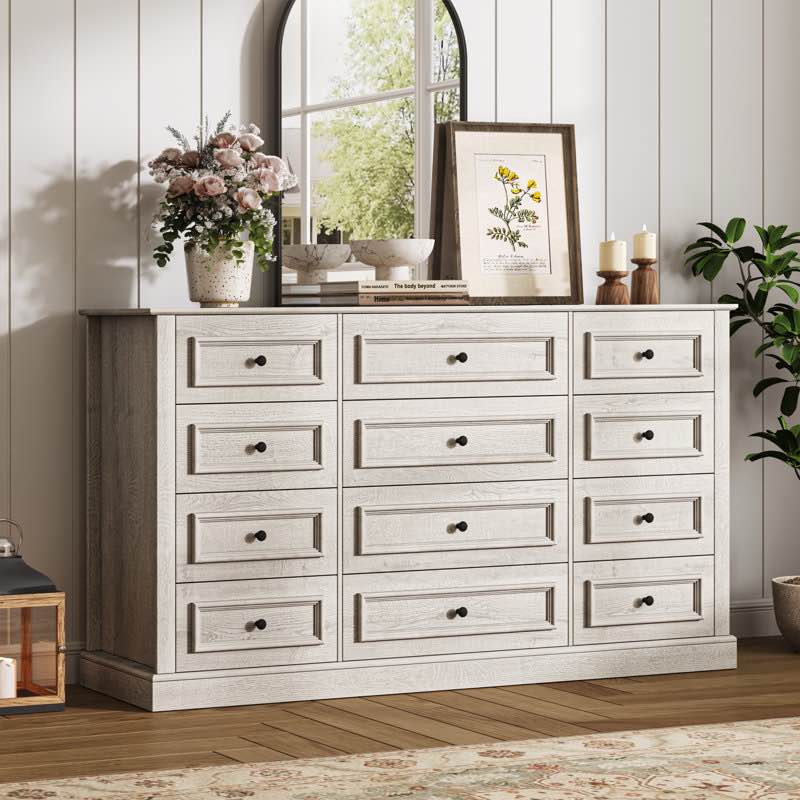 61.6'' W 12-Drawer Dresser