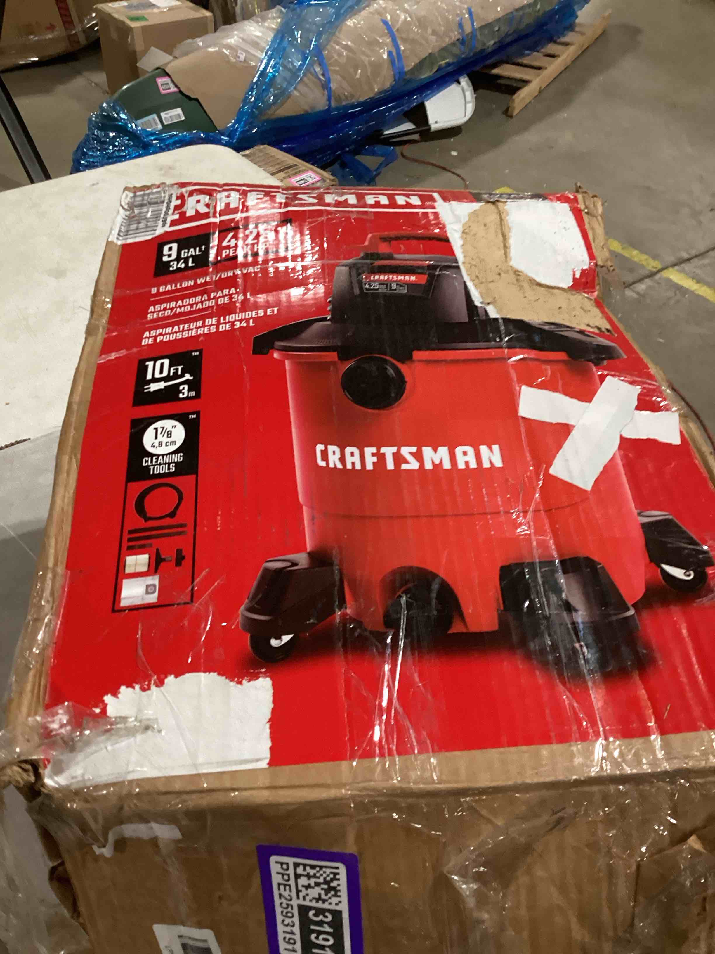 craftsman 9 gallon vacuum