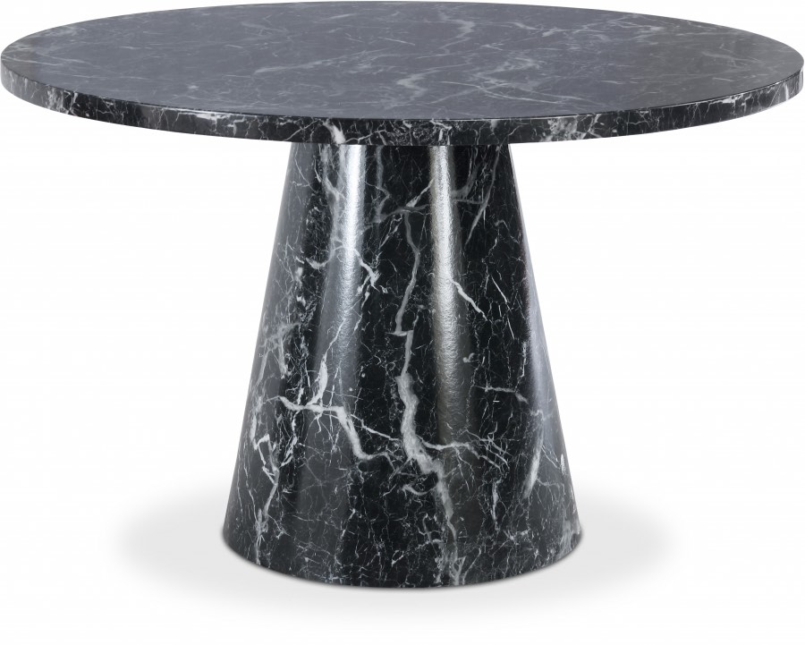 (INCOMPLETE TOP ONLY) Omni 48" Marble Veneer Dining Table