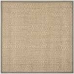  Auckland Bamboo Slat/Seagrass Natural/Gray Area Rug