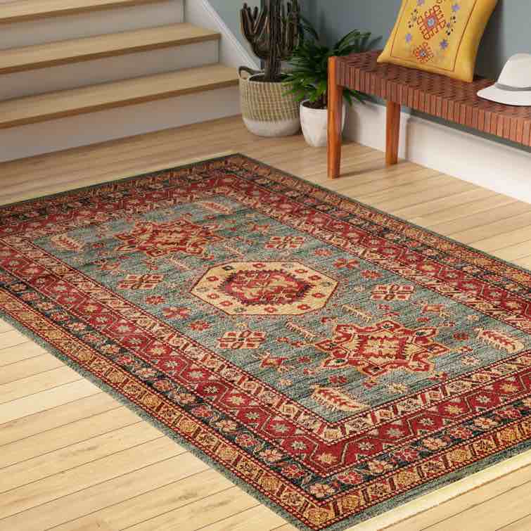 Eesi Power Loom Light Blue Rug 4347836201