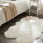 Novelty Faux Sheepskin Area Rug with Non - Slip Backing