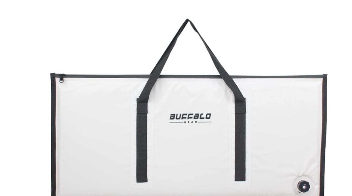 buffalo gear insulated fish cooler bag 40x18 inch,monster leakproof fish kill bag,large portable waterproof fish bag,keep ice-cold more than 48 hours (white)