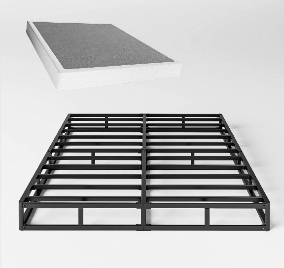 qftime 5" metal queen box spring, mattress foundation, heavy-duty, easy assembly