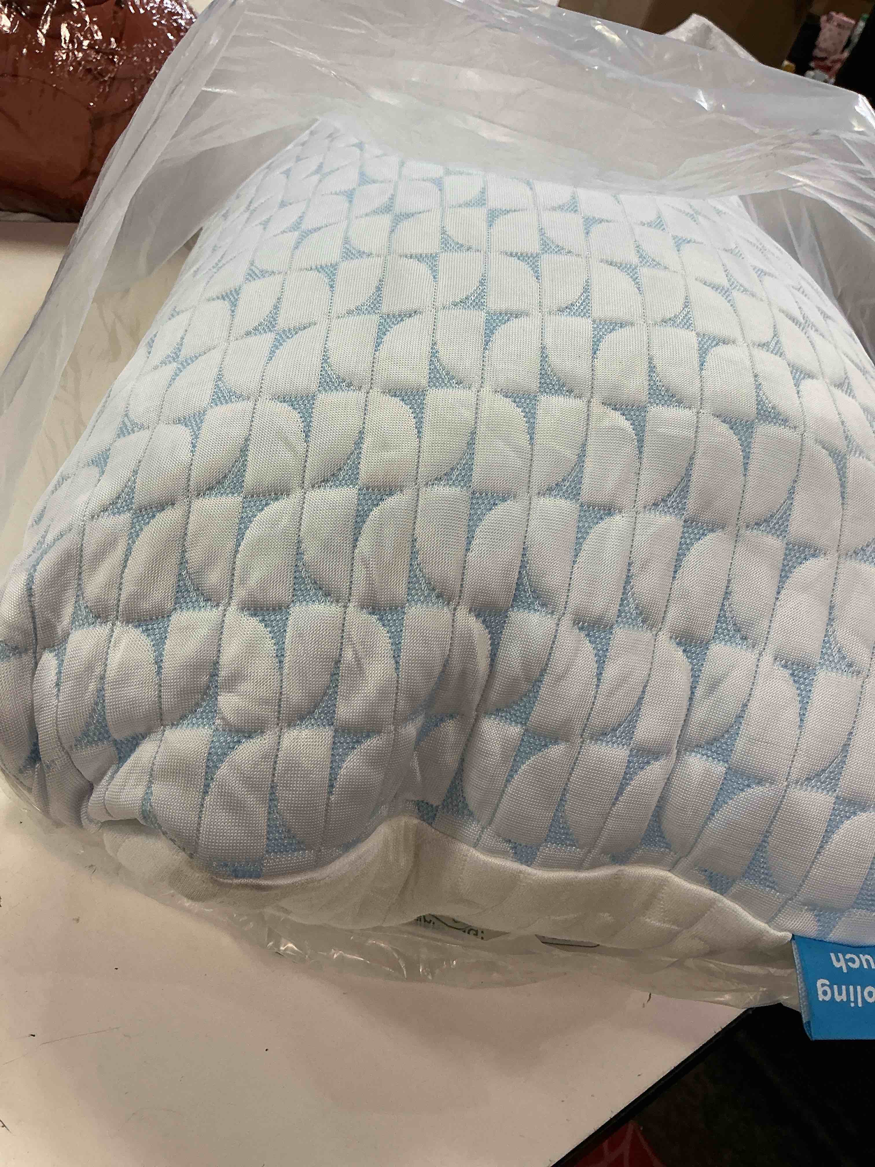 Condition photo showing Good Condition for QUTOOL Firm Pillow Shredded Memory Foam, Cooling Pillow for Hot Sleeper, Adjustable Bed Pillow for Side Back Stomach Sleepers, Washable Cover, CertiPUR-US Certified, King Size(1 pc?