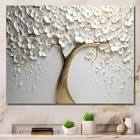 DAMAGED SIMILAR TO…White Orchid Tree Garden Of Branches III - Tree Canvas Wall Art, Floral Wall print