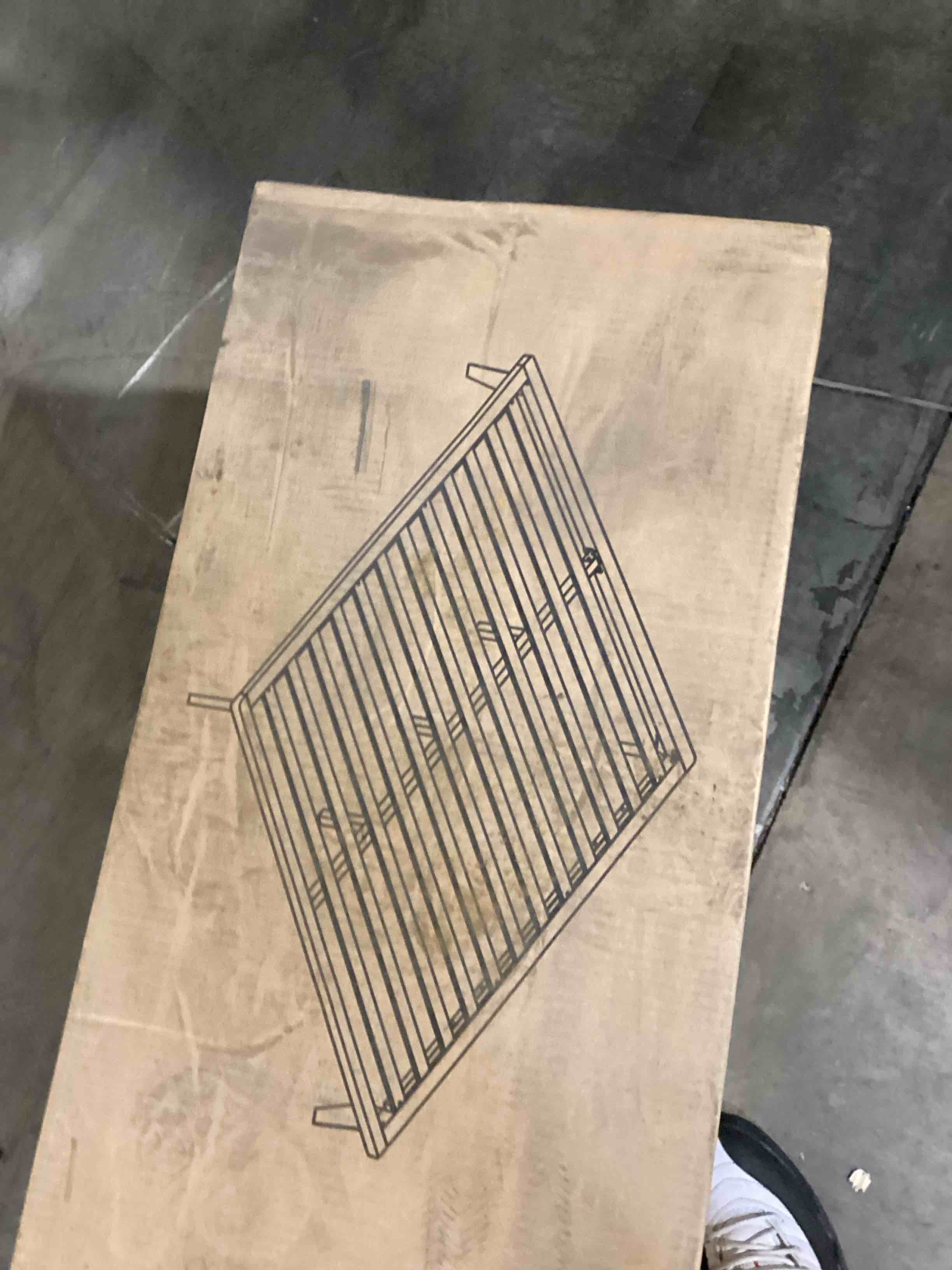 Condition photo showing As Is for Platform Bed ( Honey ) 