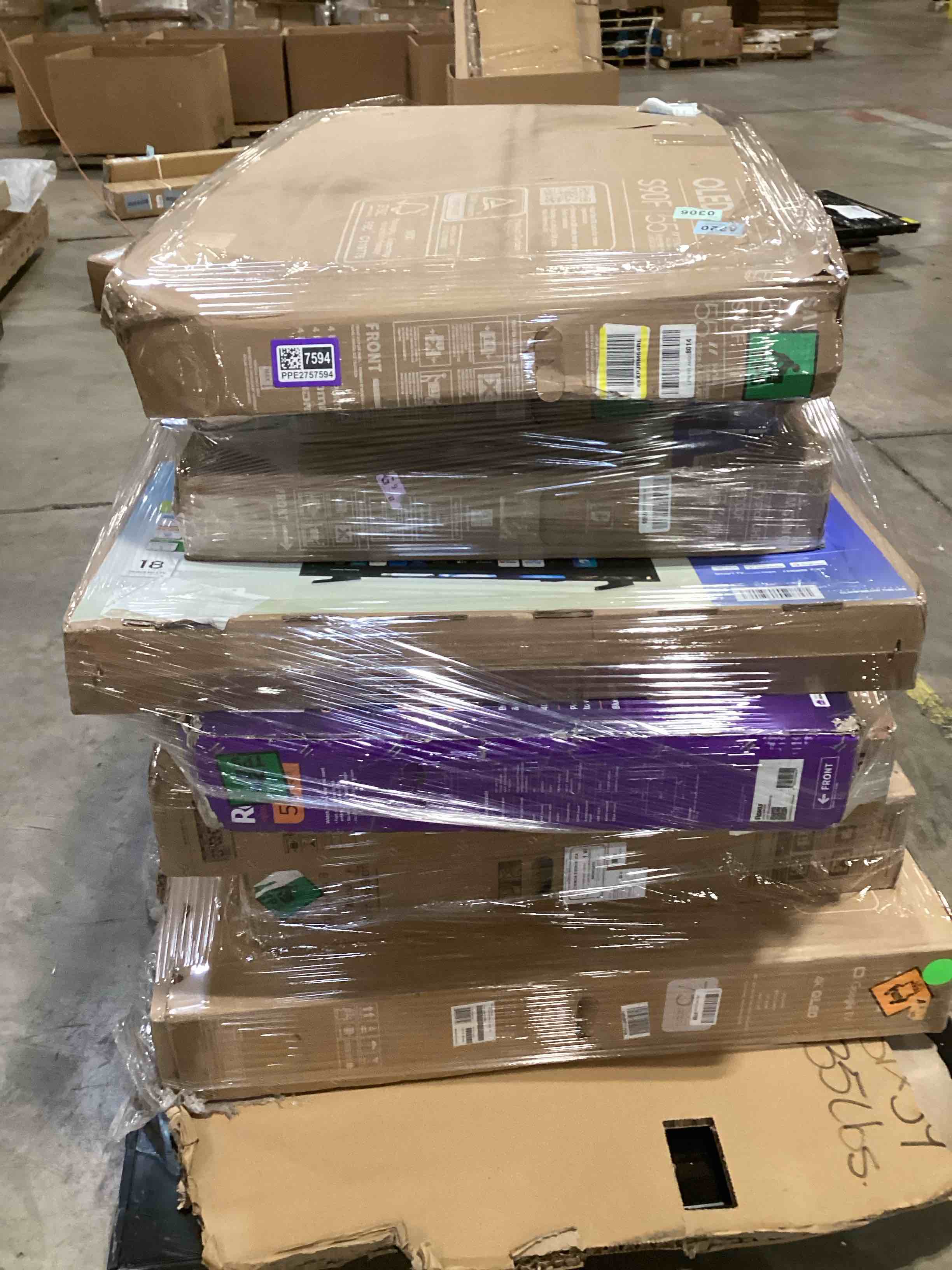 (10) miscellaneous tv brands for parts 