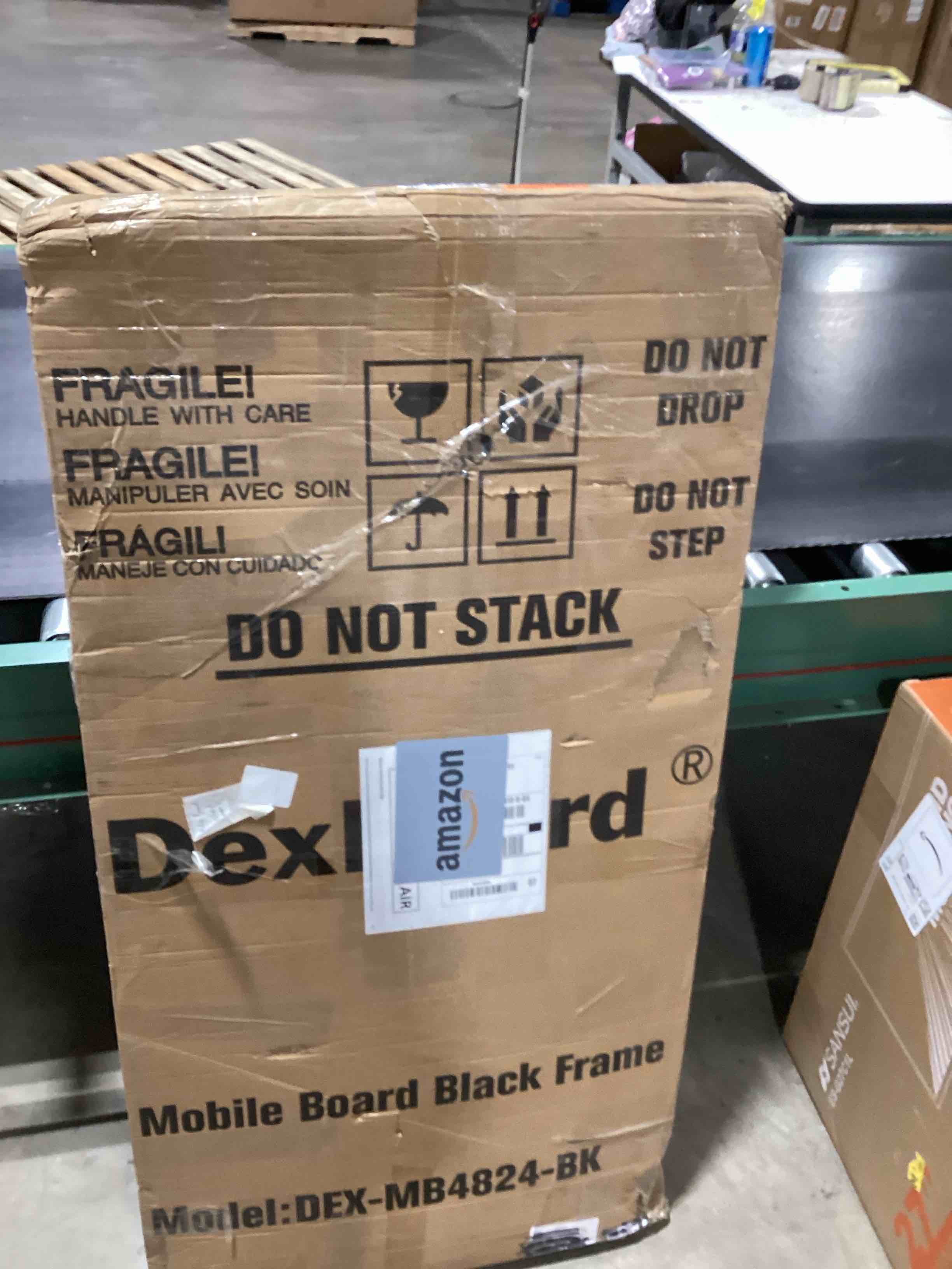 DexBoard 48" x 24" Magnetic Mobile Whiteboard - 360° Reversible Double-Sided Dry Erase Board with Wh