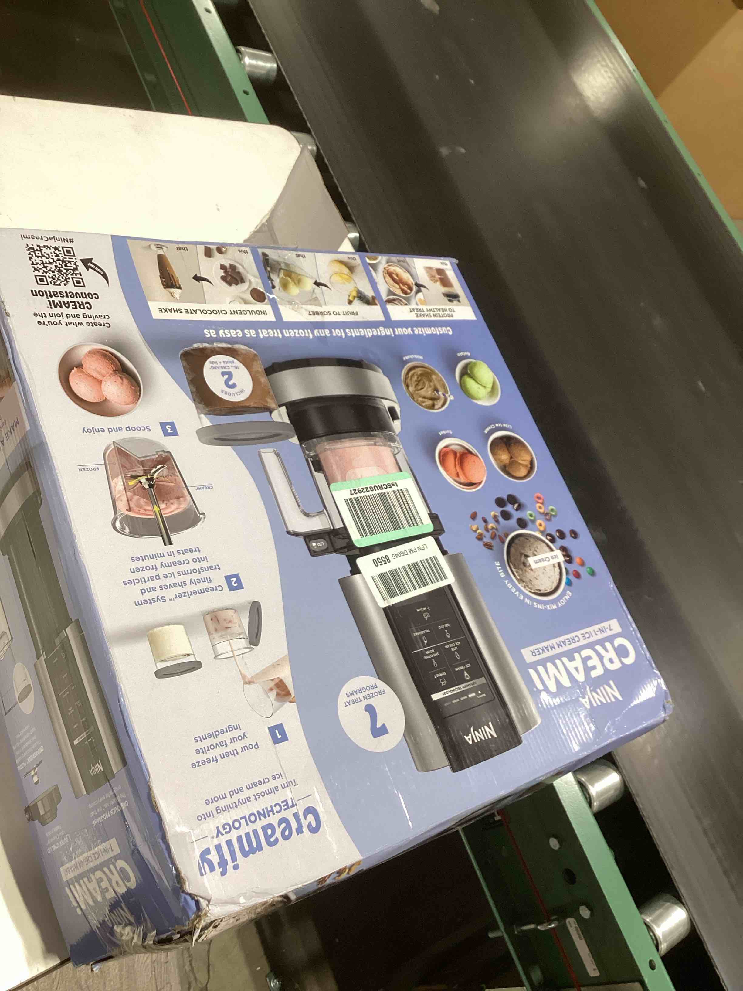 Ninja NC301 CREAMi Ice Cream Maker, for Gelato, Mix-ins, Milkshakes, Sorbet, Smoothie Bowls & More, 