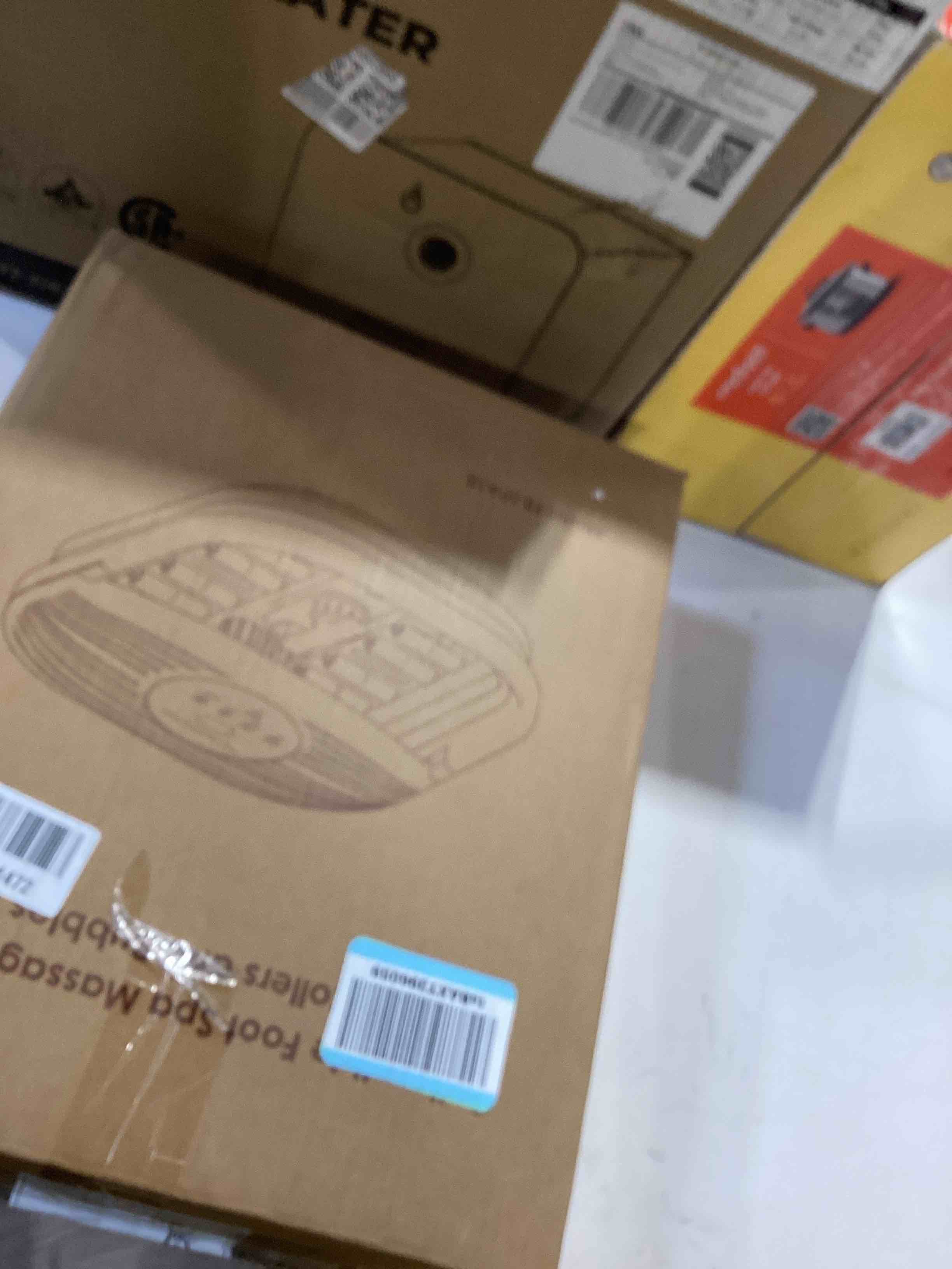 collapsible foot spa bath massager with heat, bubble and timer, 95-118? adjustable temperature fast 