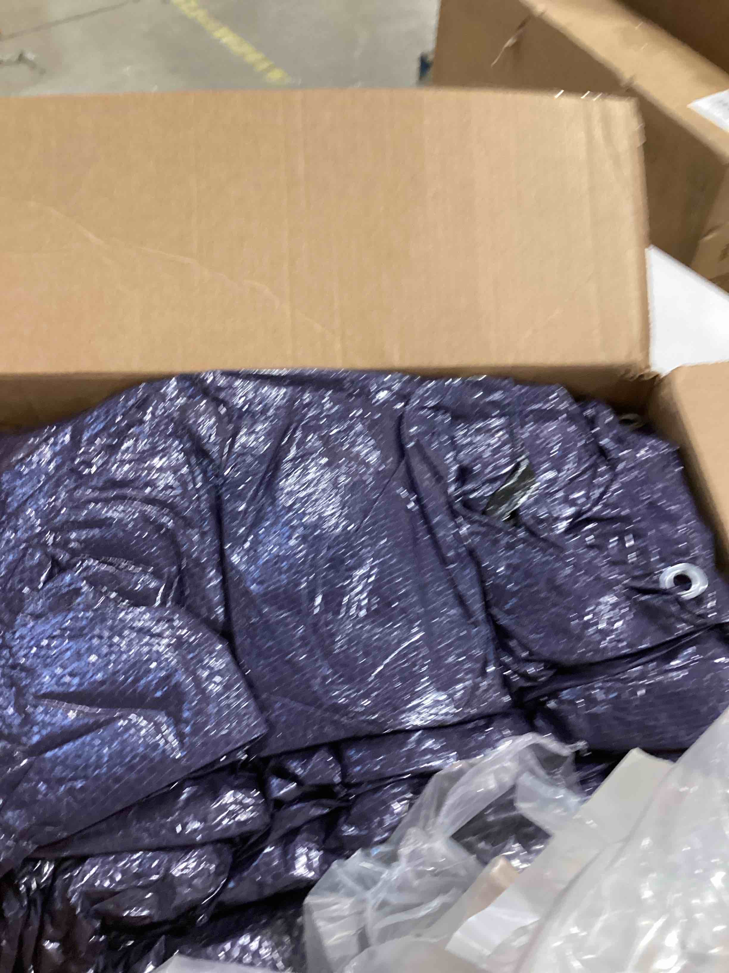 24 ft round pool cover for above ground pools, above ground pool cover, swimming pool cover, winter pool cover, keeps out debris, cold and uv resistant, supreme mesh, navy blue