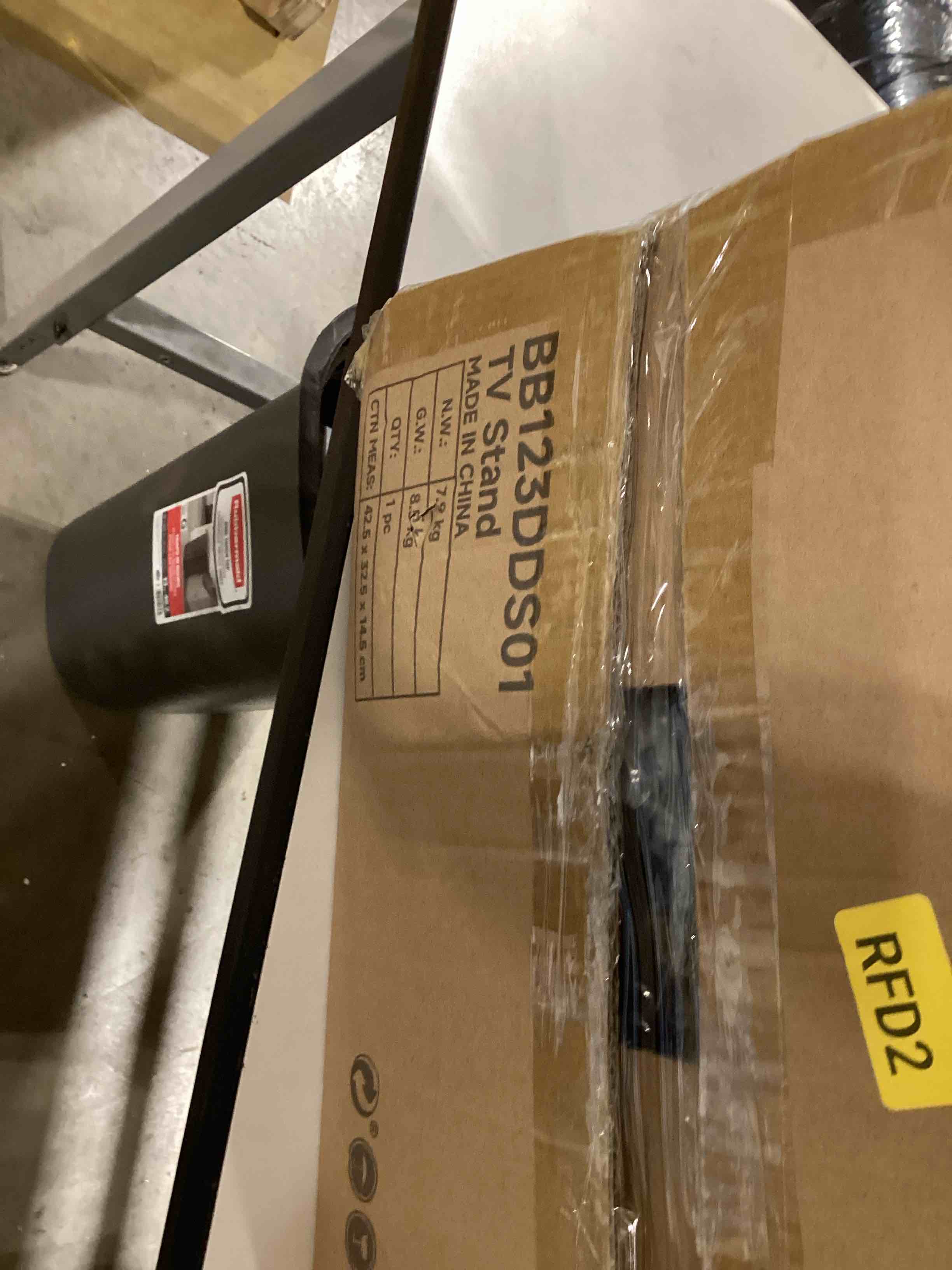 HOOBRO LED TV Stand with Storage, LED Entertainment Center with Open Shelves and Drawer, Fits TVs up