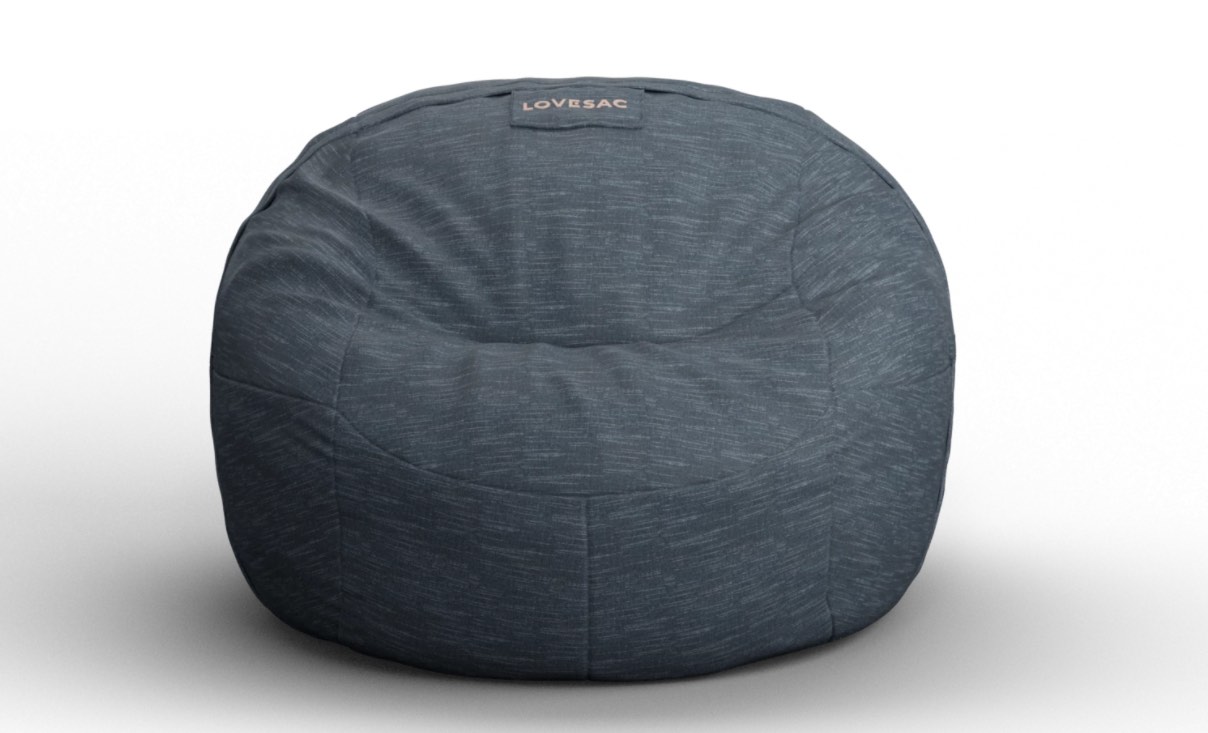 similar to stock photo love sac cover - Cobalt Corded Chenille