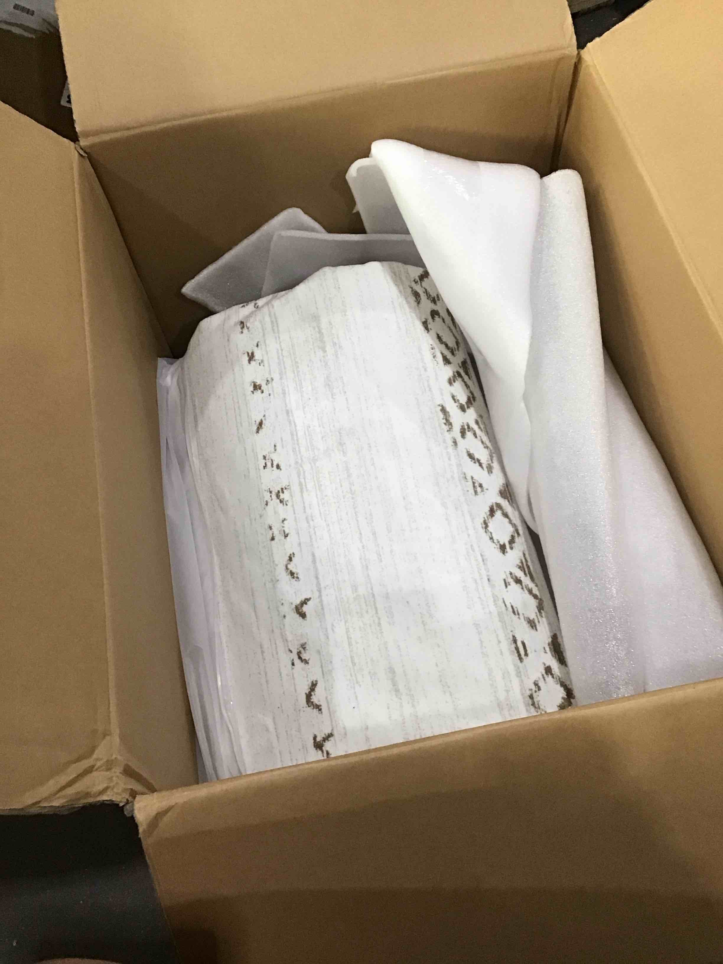 Large Living Room Area Rug 9x12: Soft Machine Washable Boho Moroccan Farmhouse Rugs for Bedroom Under Dining Table - Non Slip Neutral Morden Indoor Floor Carpet for Home Office Decor - Brown/Cream