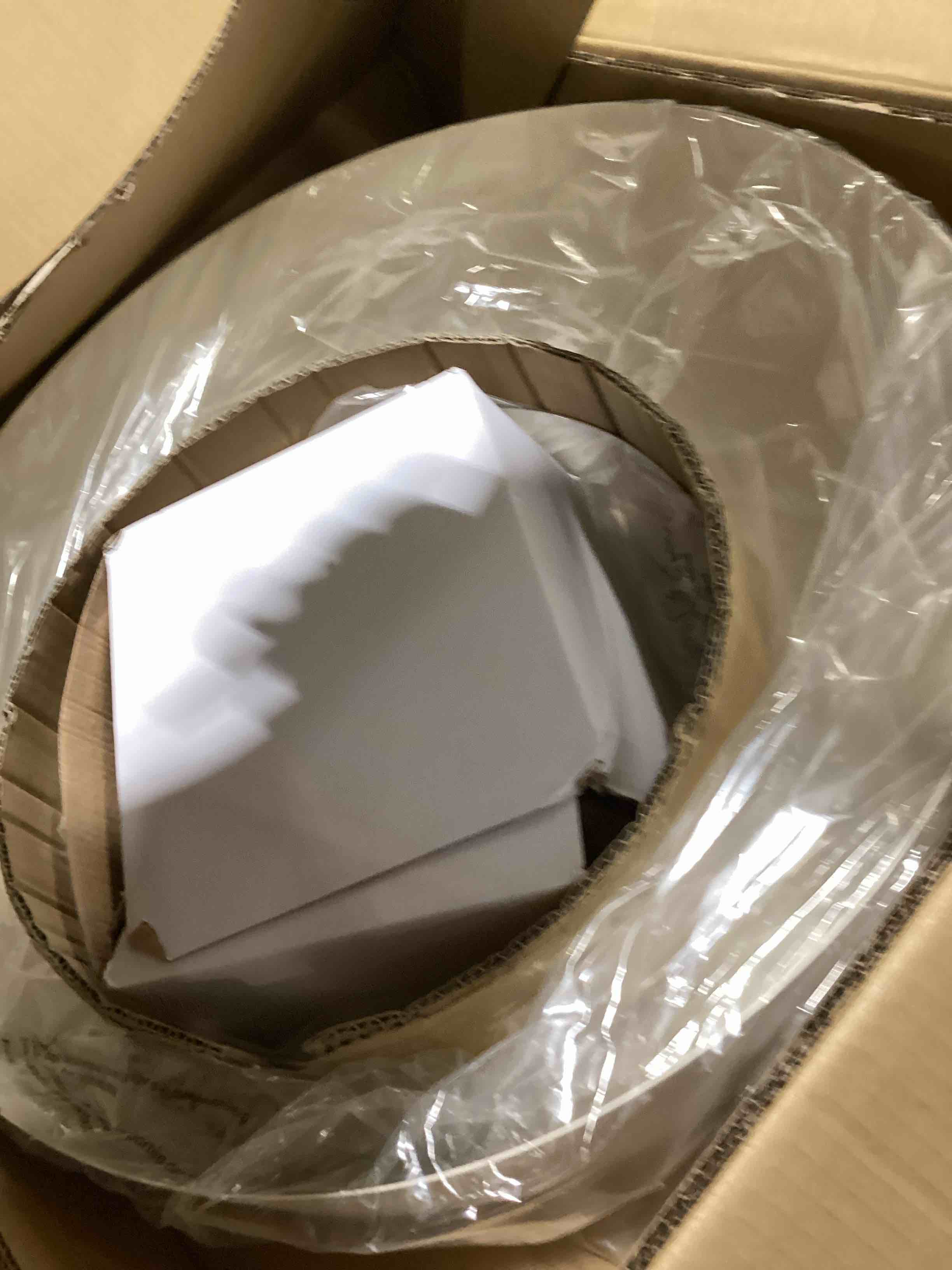 modern large pendant light 19.68 inch, 2 tiers soft cream shades, natural wood and brass accent, mid century chandelier for dining room, living room