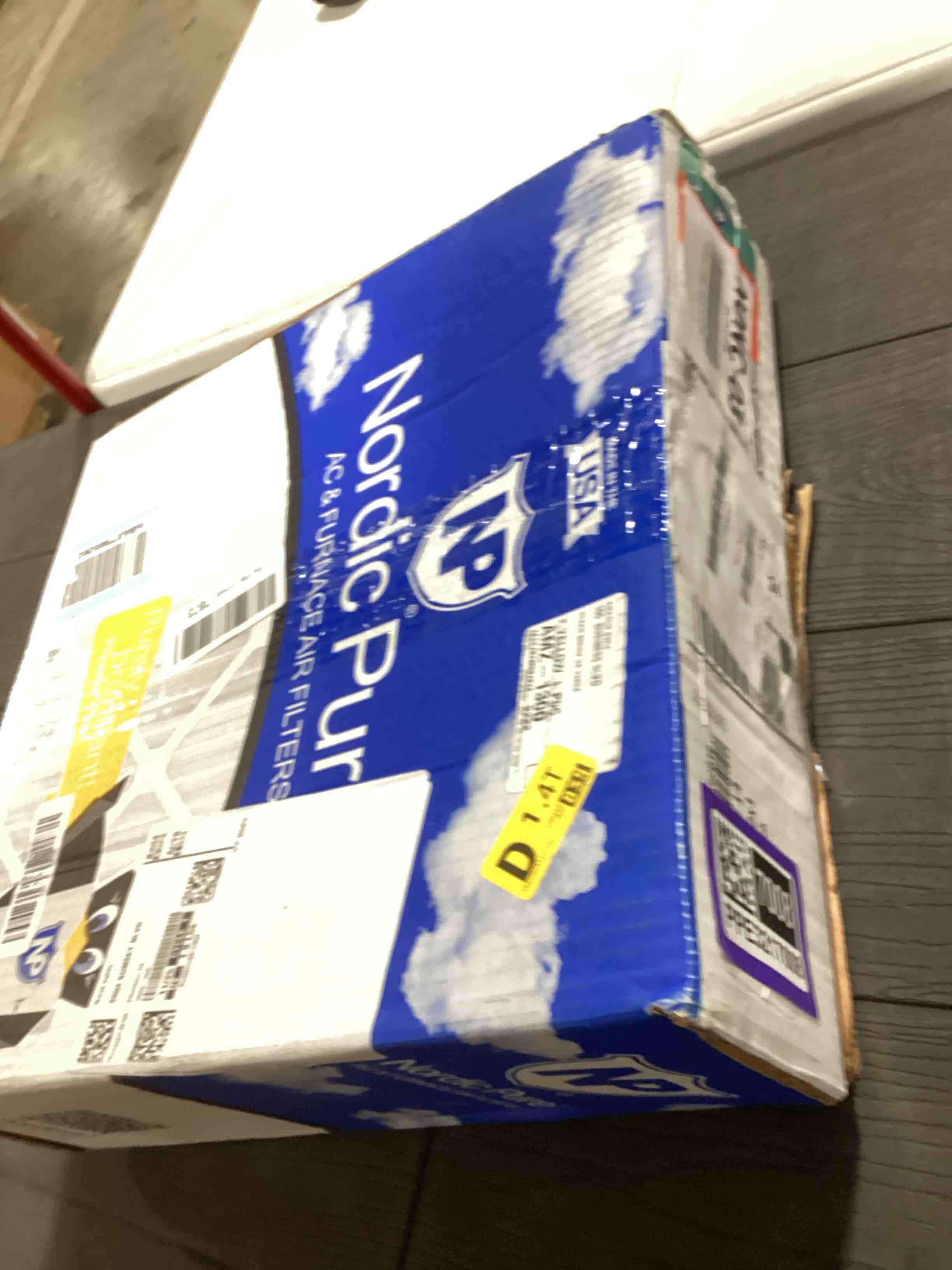 Condition photo showing As Is for Nordic Pure 18x20x1 (Actual Size: 17 1/2 x 19 1/2 x 3/4) Pleated MERV 12 Air Filters 4 Pack