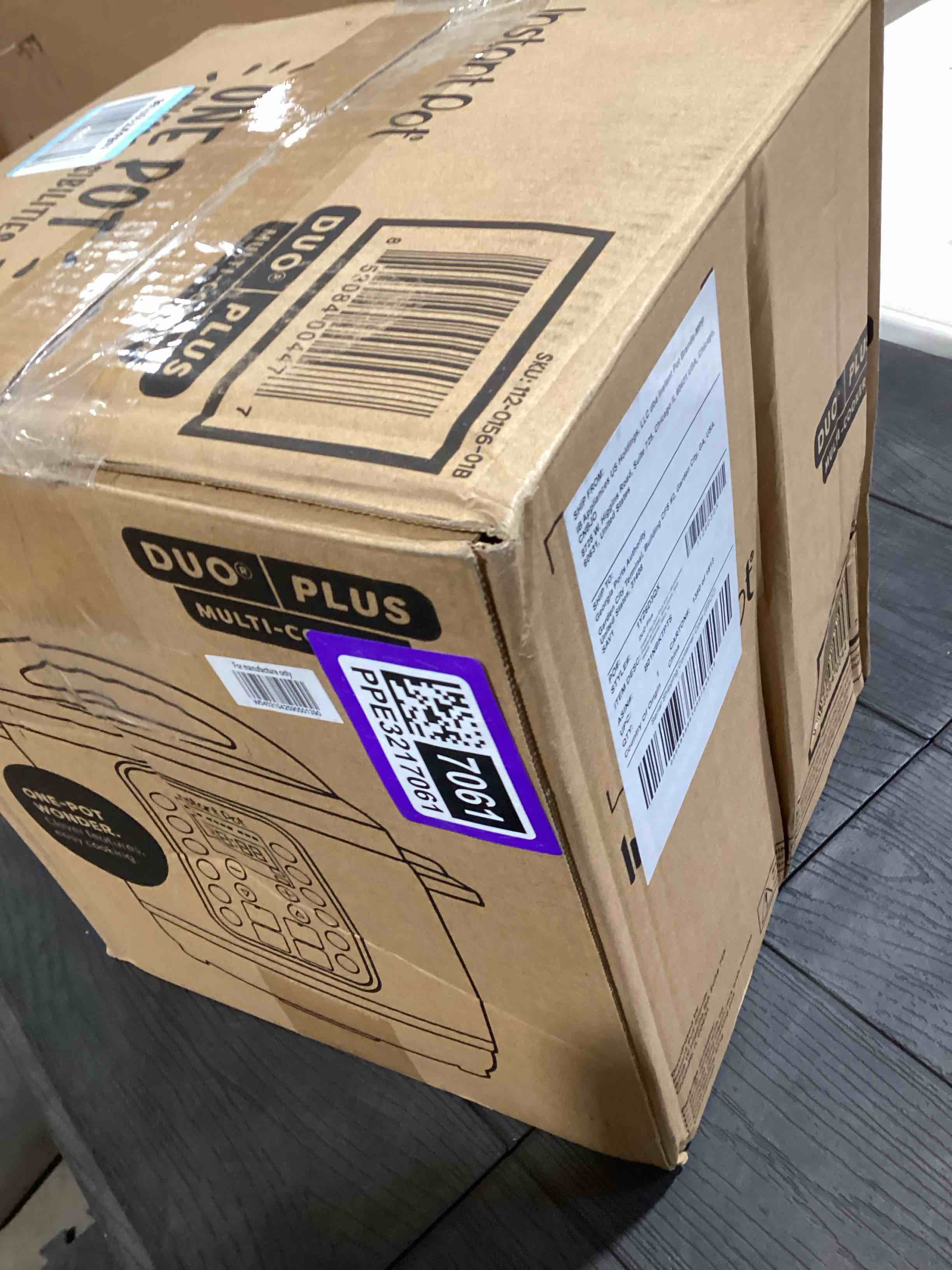 Condition photo showing As Is for Instant Pot Duo Plus 9-in-1 Multicooker, Pressure Cooker, Slow Cook, Rice Maker, Steamer, Sauté, Yogurt, Warmer & Sterilizer, Includes App With Over 800 Recipes, Stainless Steel, 6 Quarts