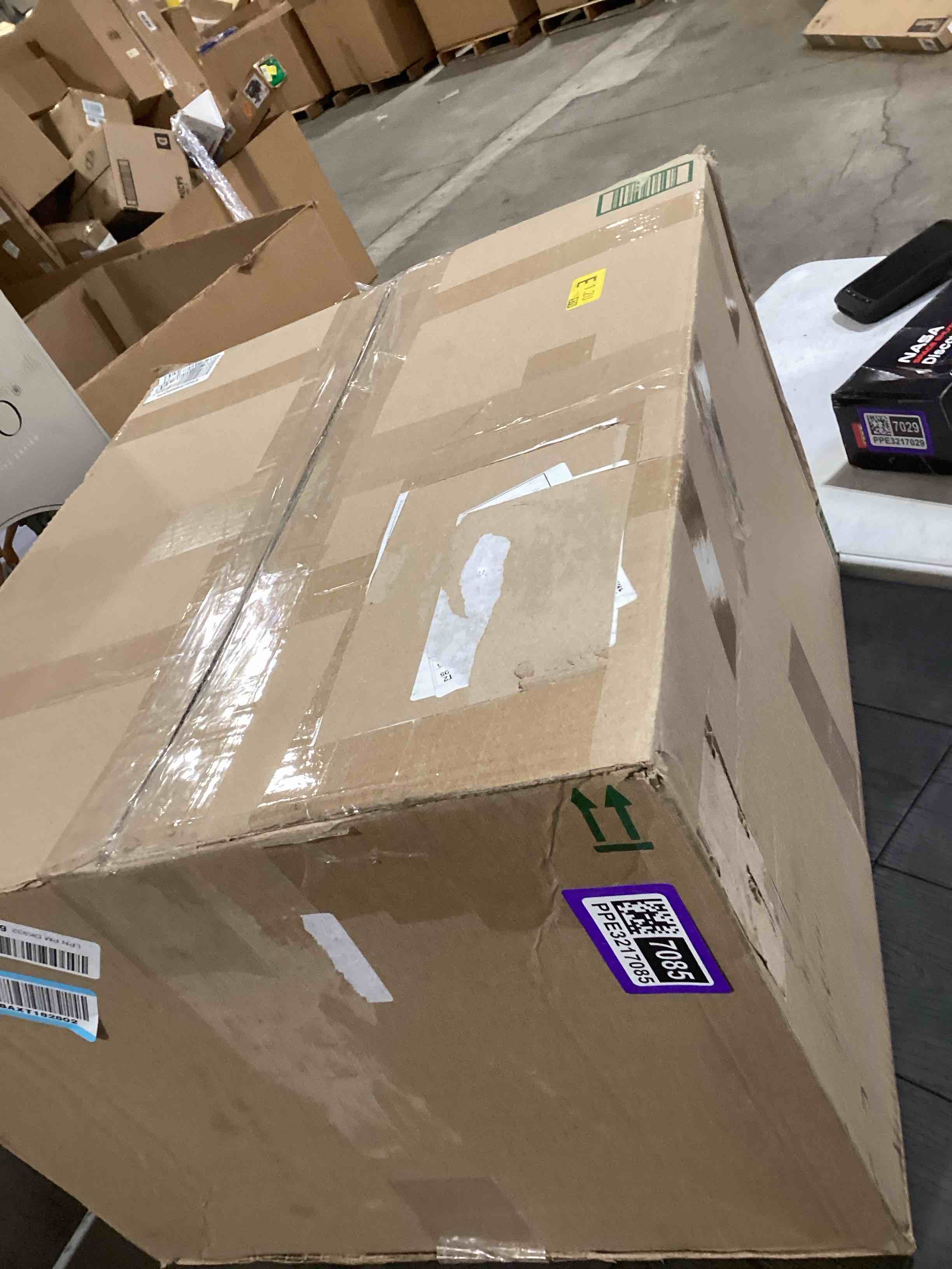 Condition photo showing As Is for UPPAbaby RumbleSeat V3 Second Lower Seat - Compatible with Vista V2 and Vista V3 - All-Weather Seat + Magnetic Buckle – Adapters Included - Declan (Oat Mélange/Silver Frame/Chestnut Leather)