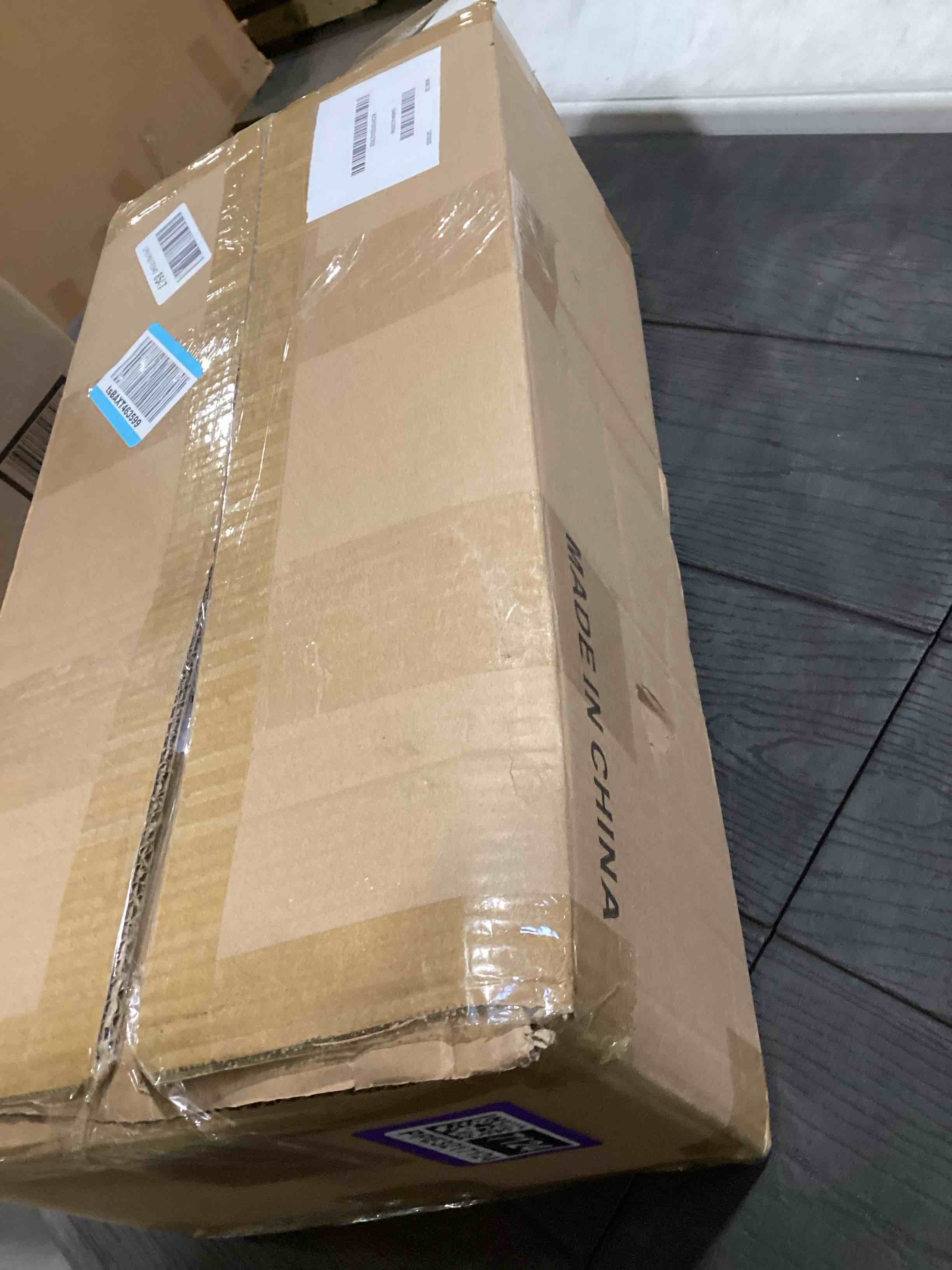 Condition photo showing As Is for 2-Pack 20.47"Deep Under Sink Organizer And Storage,2-Tier L-Shaped Pull Out Cabinet Organizer with Upgraded Slide Rails,Height Adjustable Drawers for Kitchen&Bathroom,Extra-Large Storage Shelves–White 2 Pack-20.47"Dx11.4"-16.34"H White