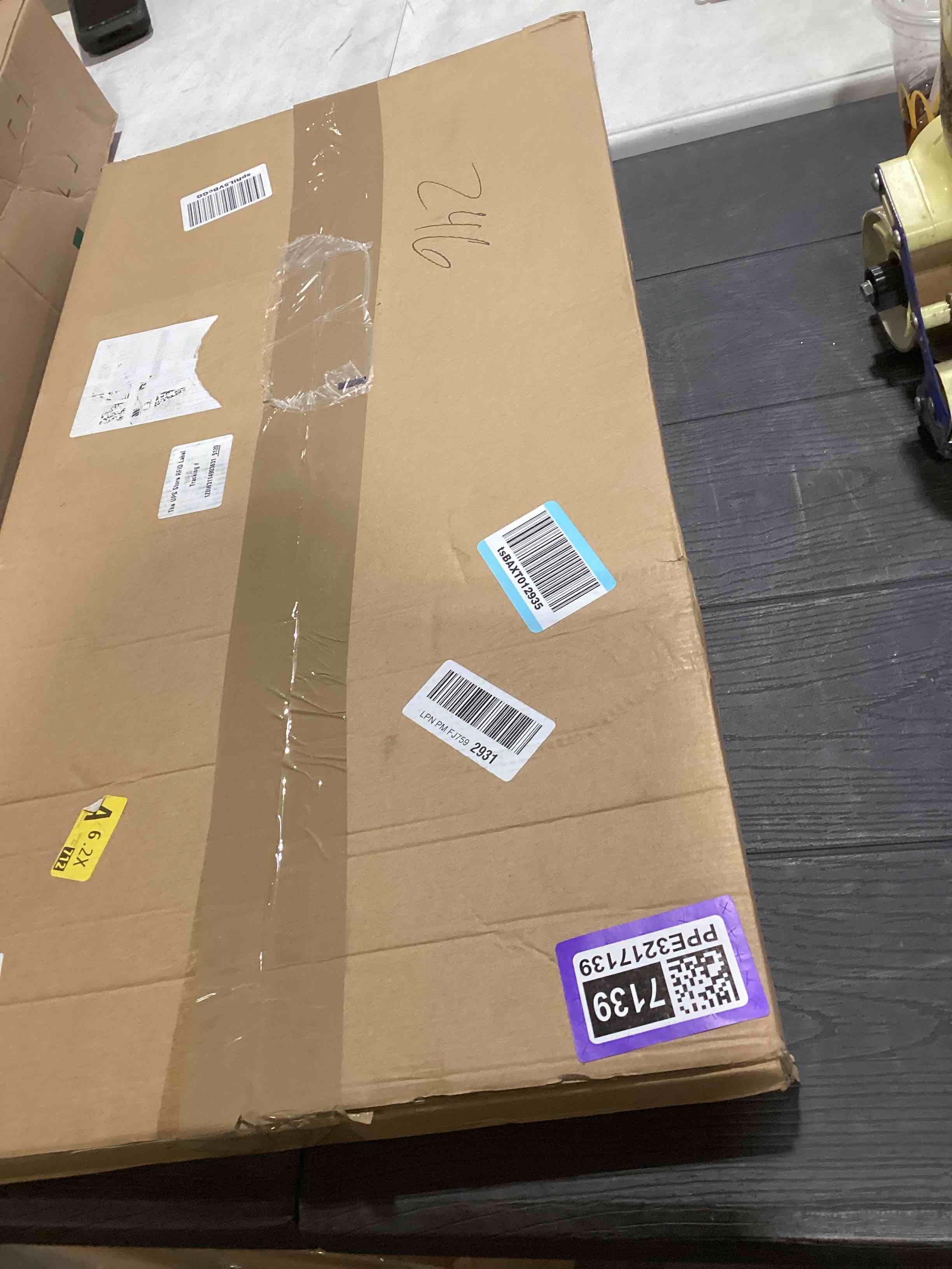 Condition photo showing Good Condition for BINCUE Geometry Boho Wood Wall Art 3 Panel with 3D Hollow Craft Art for Kitchen Bathroom Living Room Office Decor Lightweight Hanging Wall Art Decor