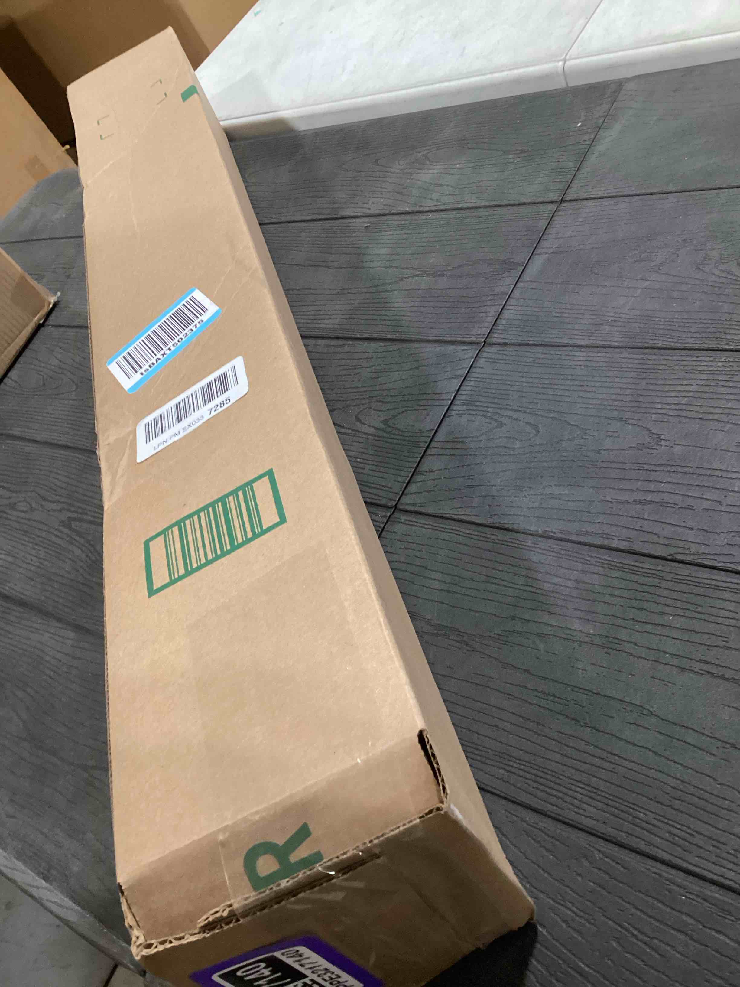 Condition photo showing As Is for Prime-Line PL 7791 Screen Frame Kit, 5/16 in. x 3/4 in. x 36 in., Aluminum, Matte Black Finish, Includes Vinyl Spline and Matching Plastic Square-Cut Corners (1 Kit)