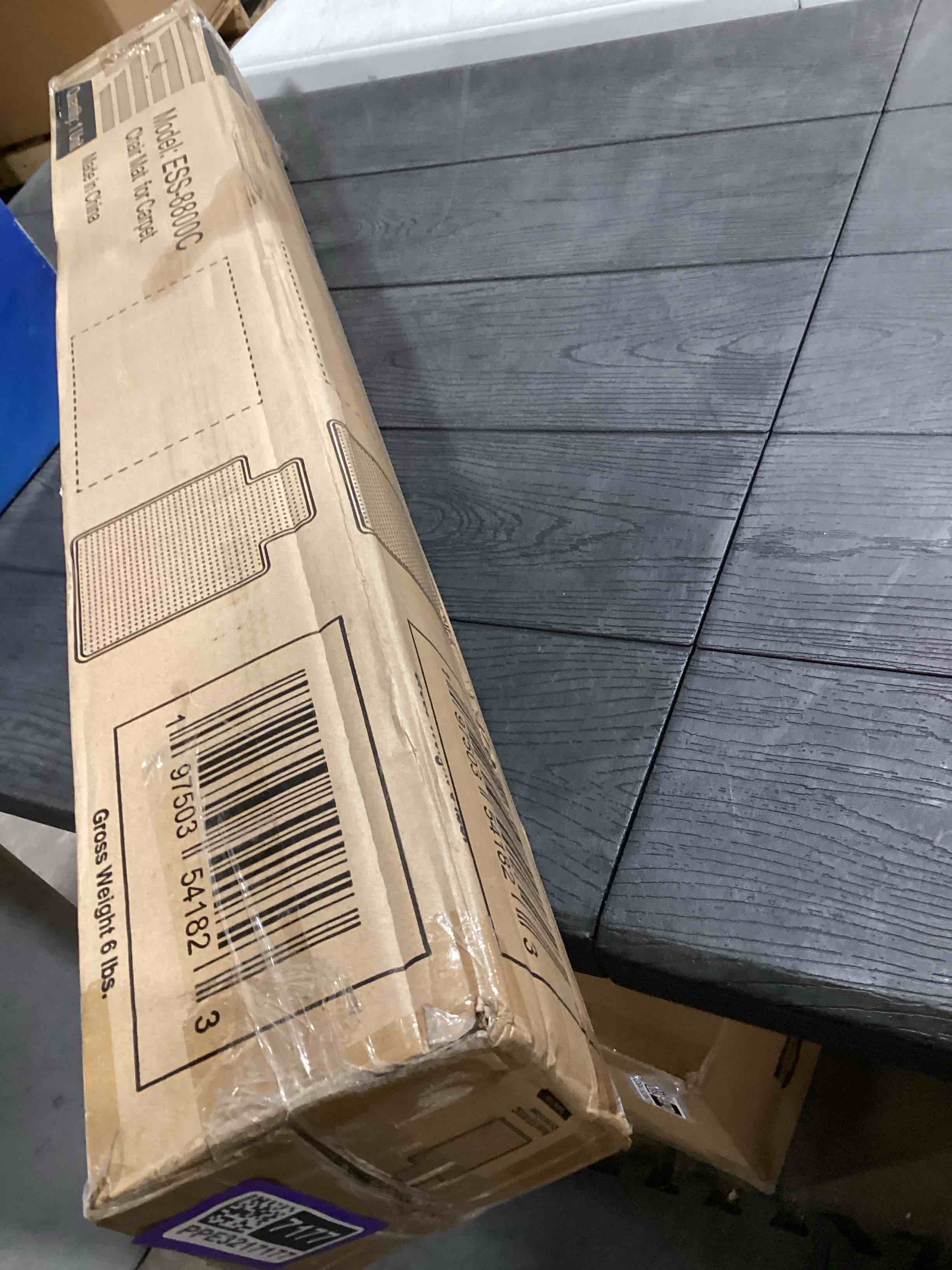 Condition photo showing Good Condition for OFM Office Chair Mat for Carpet – Computer Desk Chair Mat for Carpeted Floors – Easy Glide Rolling Plastic Floor Mat for Office Chair on Carpet for Work, Home, Gaming with Extended Lip (36” x 48”)